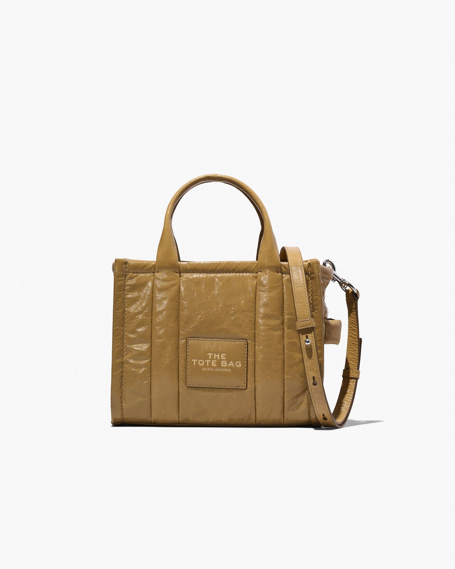 The Shiny Crinkle Leather Small Tote | Marc Jacobs Outlet