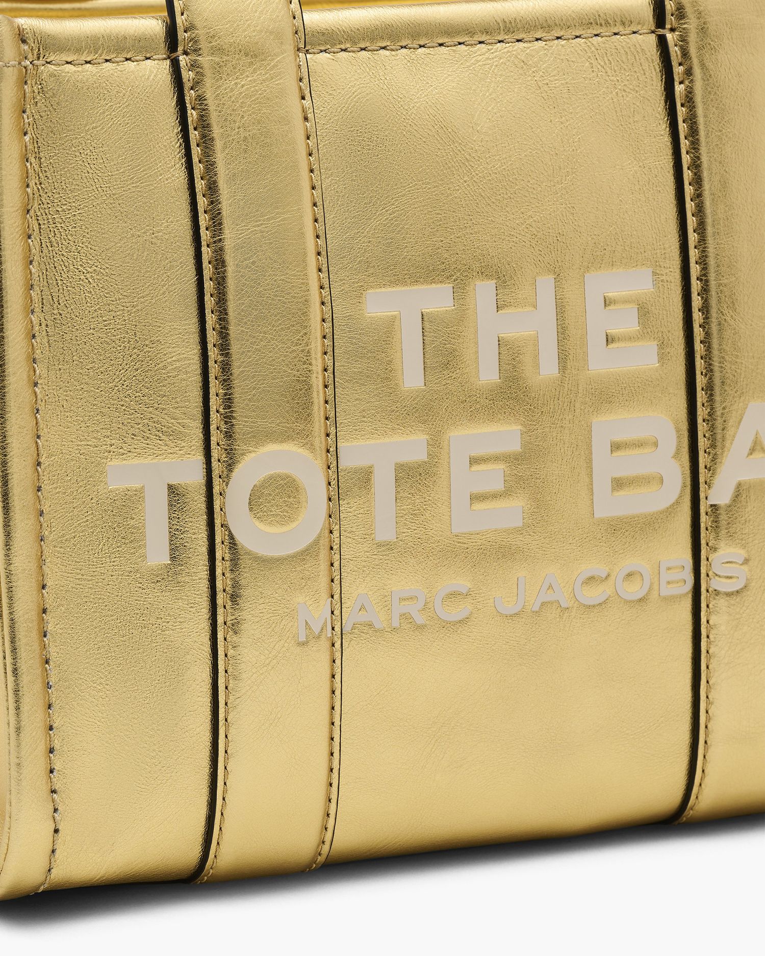 The Metallic Leather Small Tote Bag | Marc Jacobs Outlet