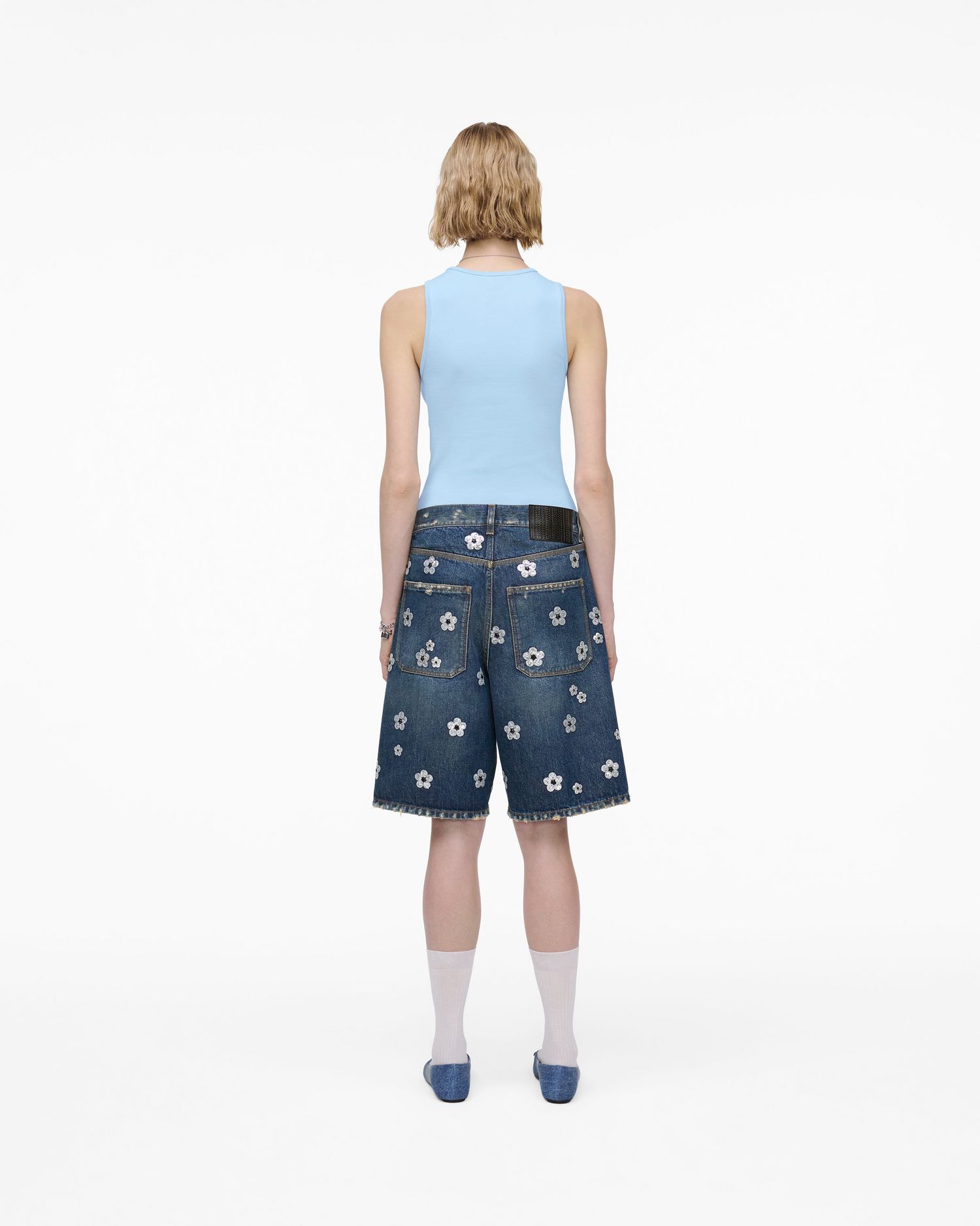 Sequin Daisy Wide Leg Shorts | Marc Jacobs Outlet