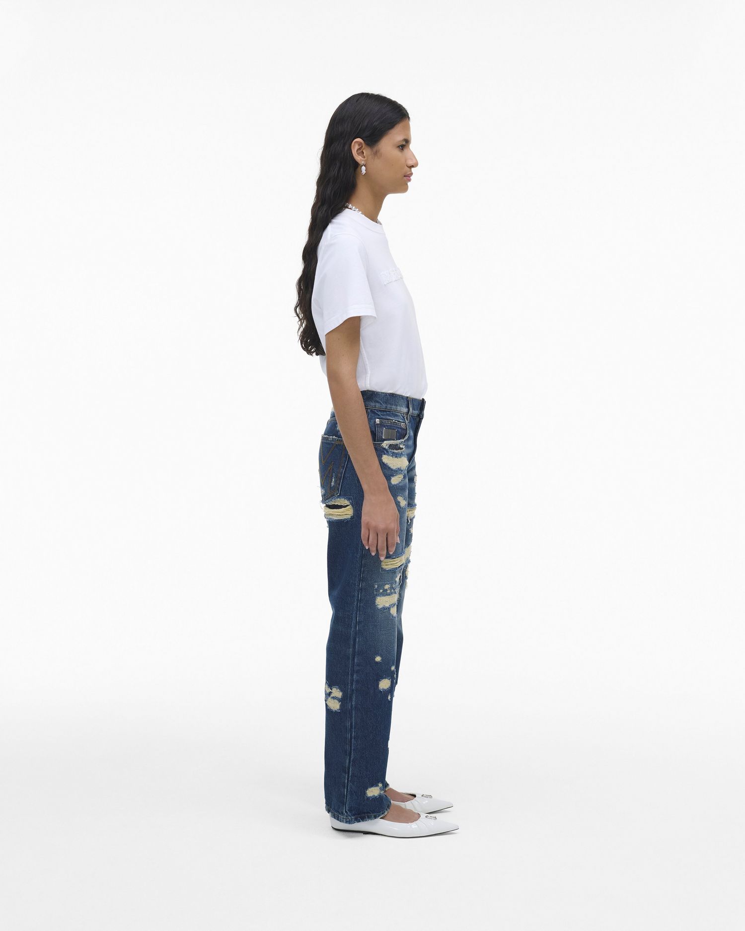 The Rip And Repair Straight Jean | Marc Jacobs Outlet