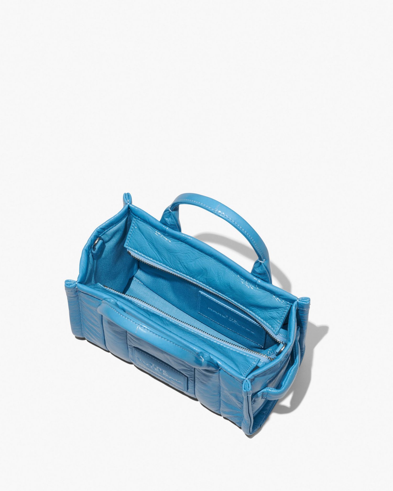 The Shiny Crinkle Leather Small Tote | Marc Jacobs Outlet