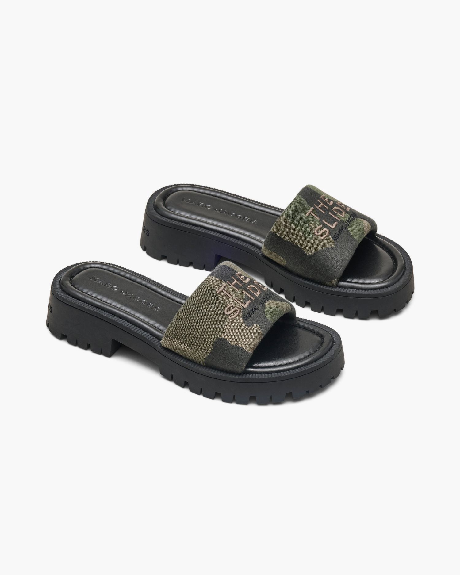 The Camo Jacquard Lug Sole Slide | Marc Jacobs Outlet