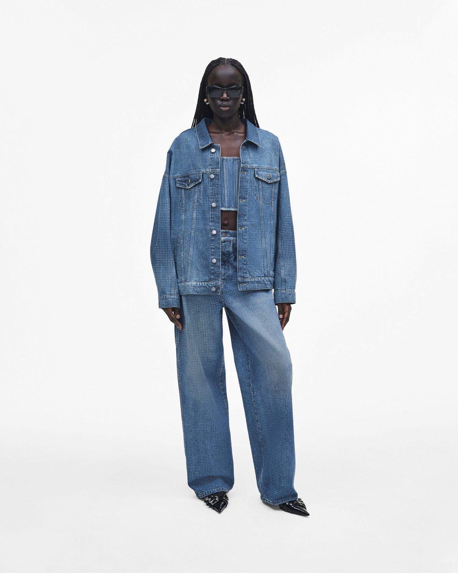 Crystal Denim Oversized Jean | Marc Jacobs Outlet