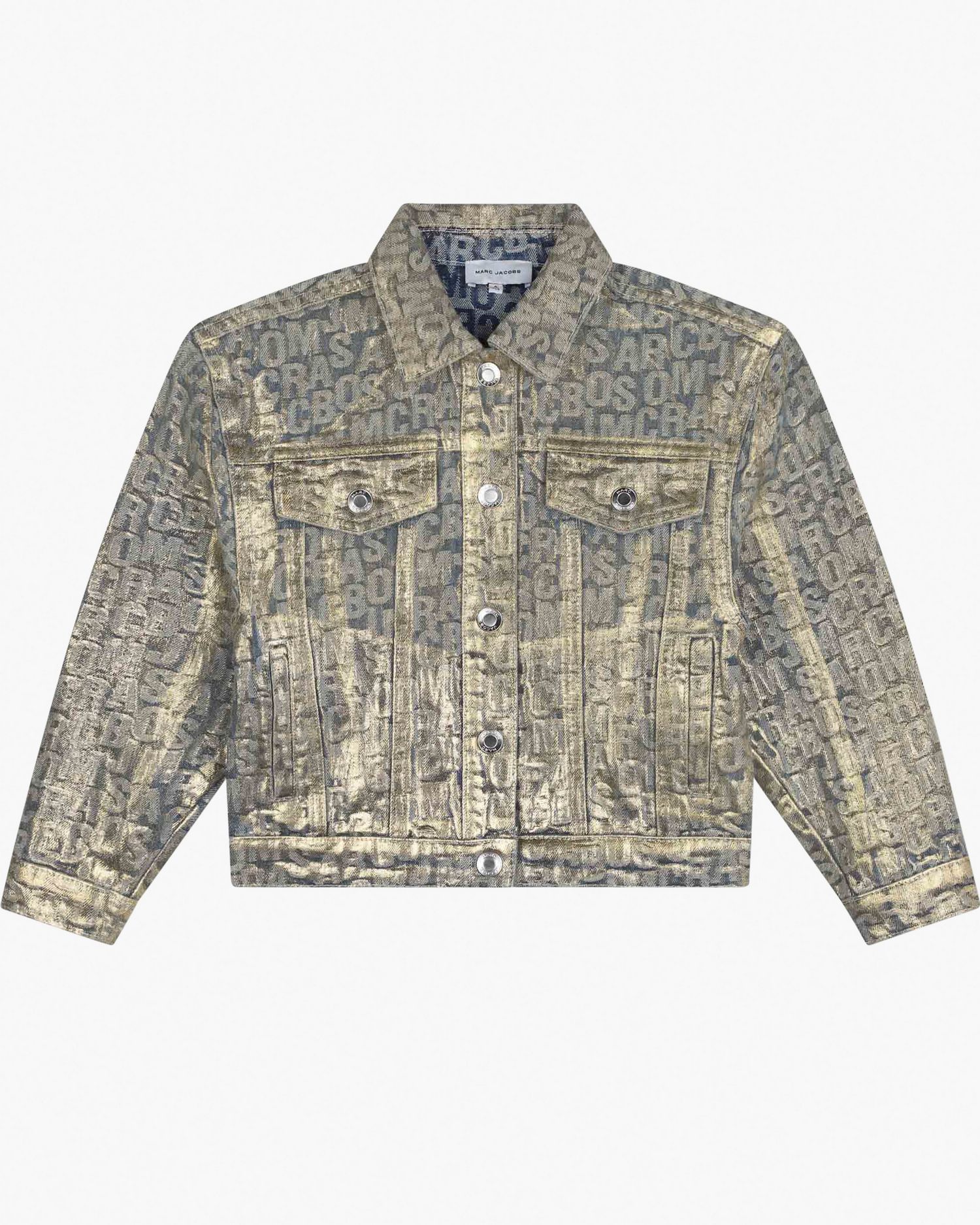 The Metallic Jumbled Logo Trucker Jacket | Marc Jacobs Outlet