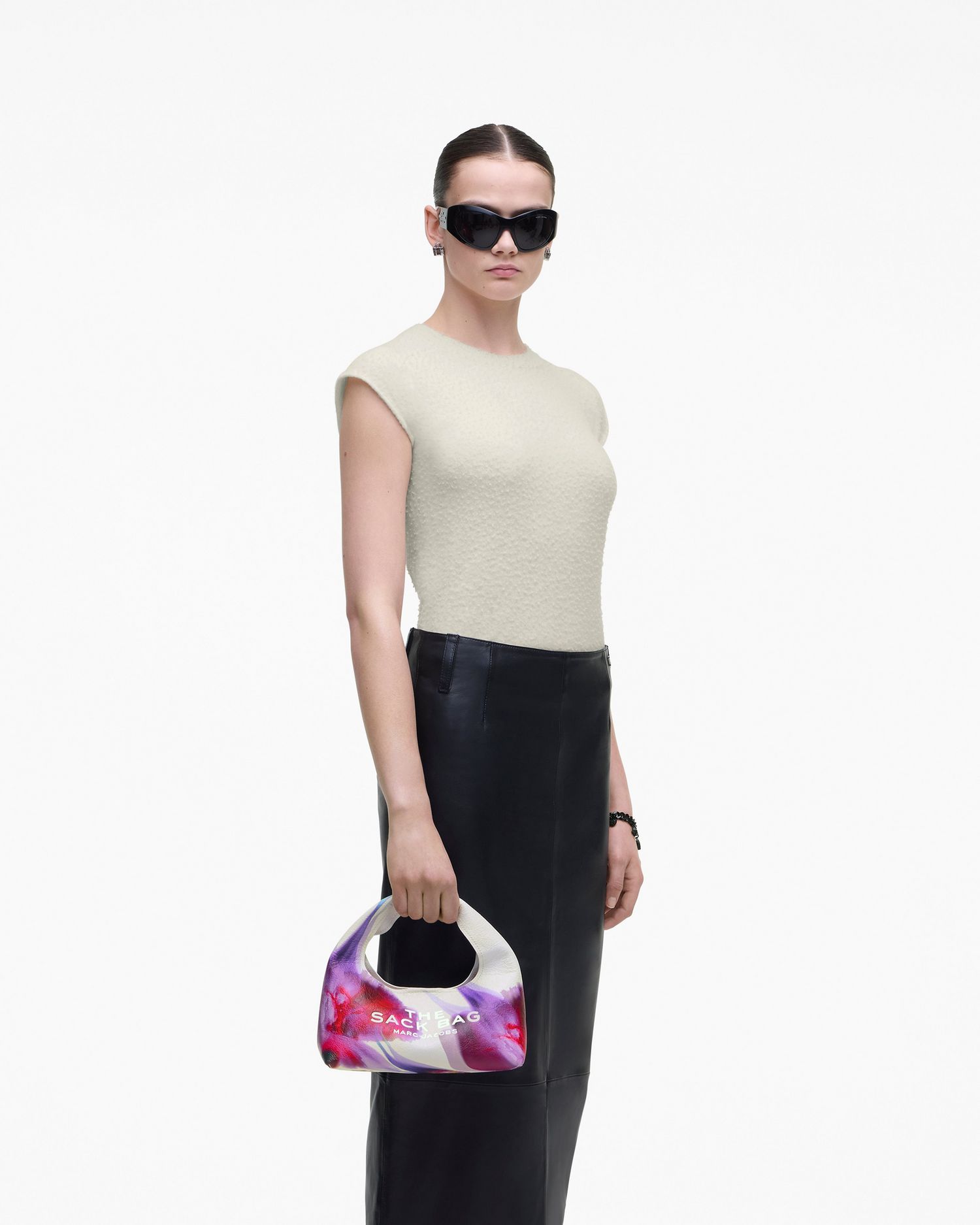 The Future Floral Leather Mini Sack Bag | Marc Jacobs Outlet