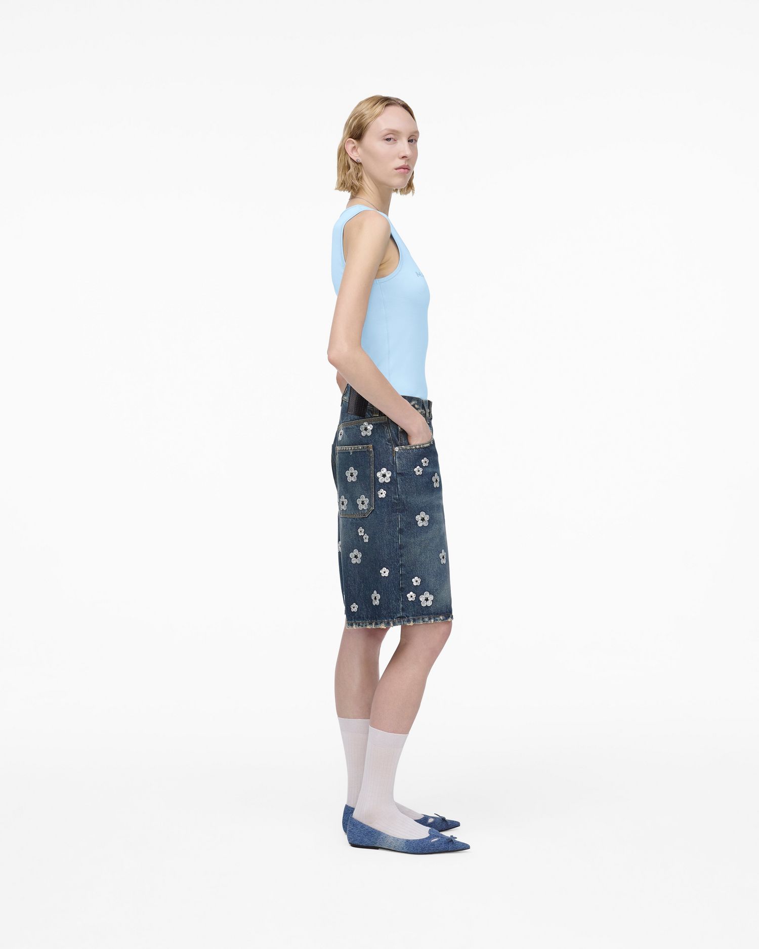 Sequin Daisy Wide Leg Shorts | Marc Jacobs Outlet