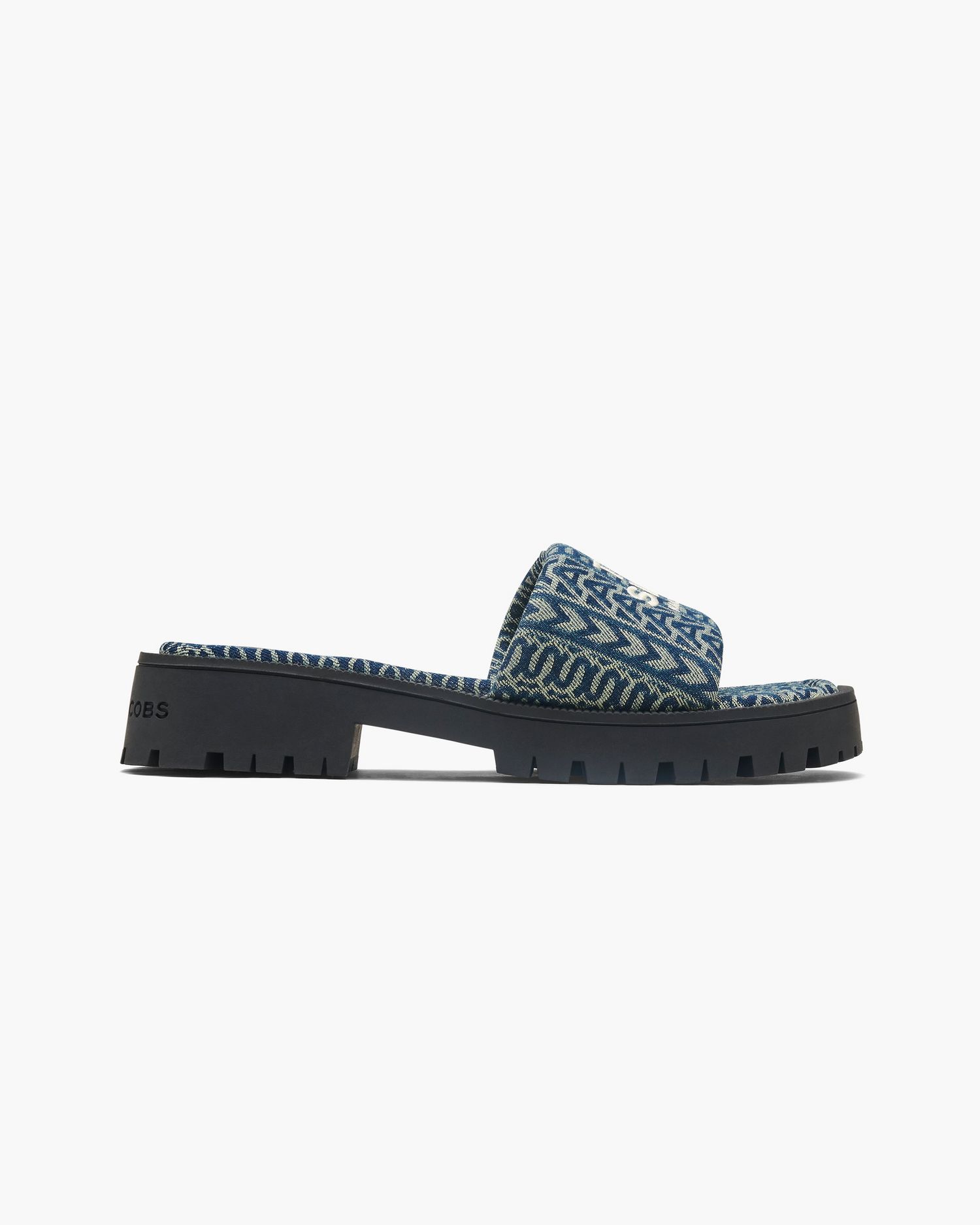 The Denim Monogram Lug Sole Slide | Marc Jacobs Outlet