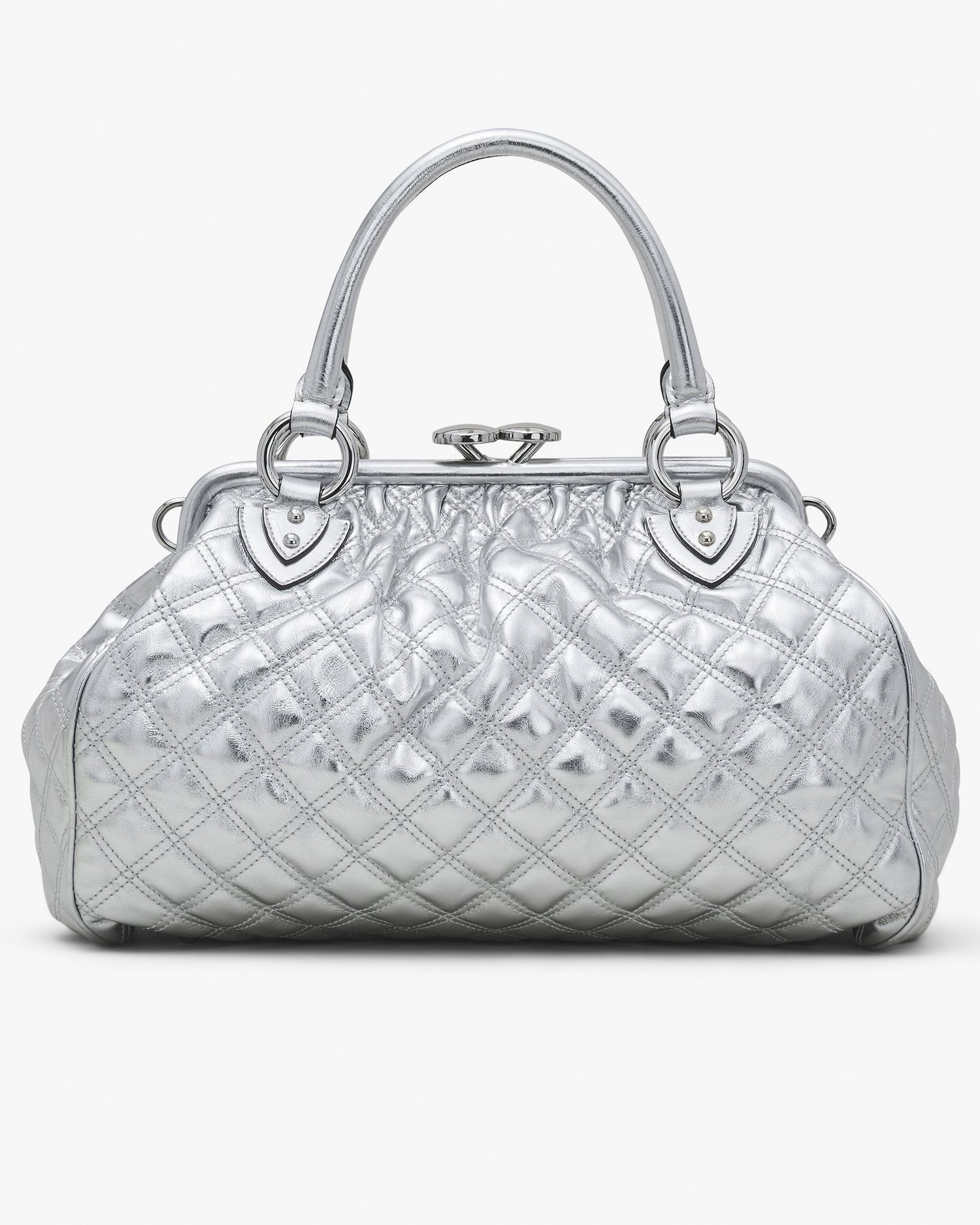 Re-Edition Quilted Metallic Leather Stam Bag | Marc Jacobs Outlet