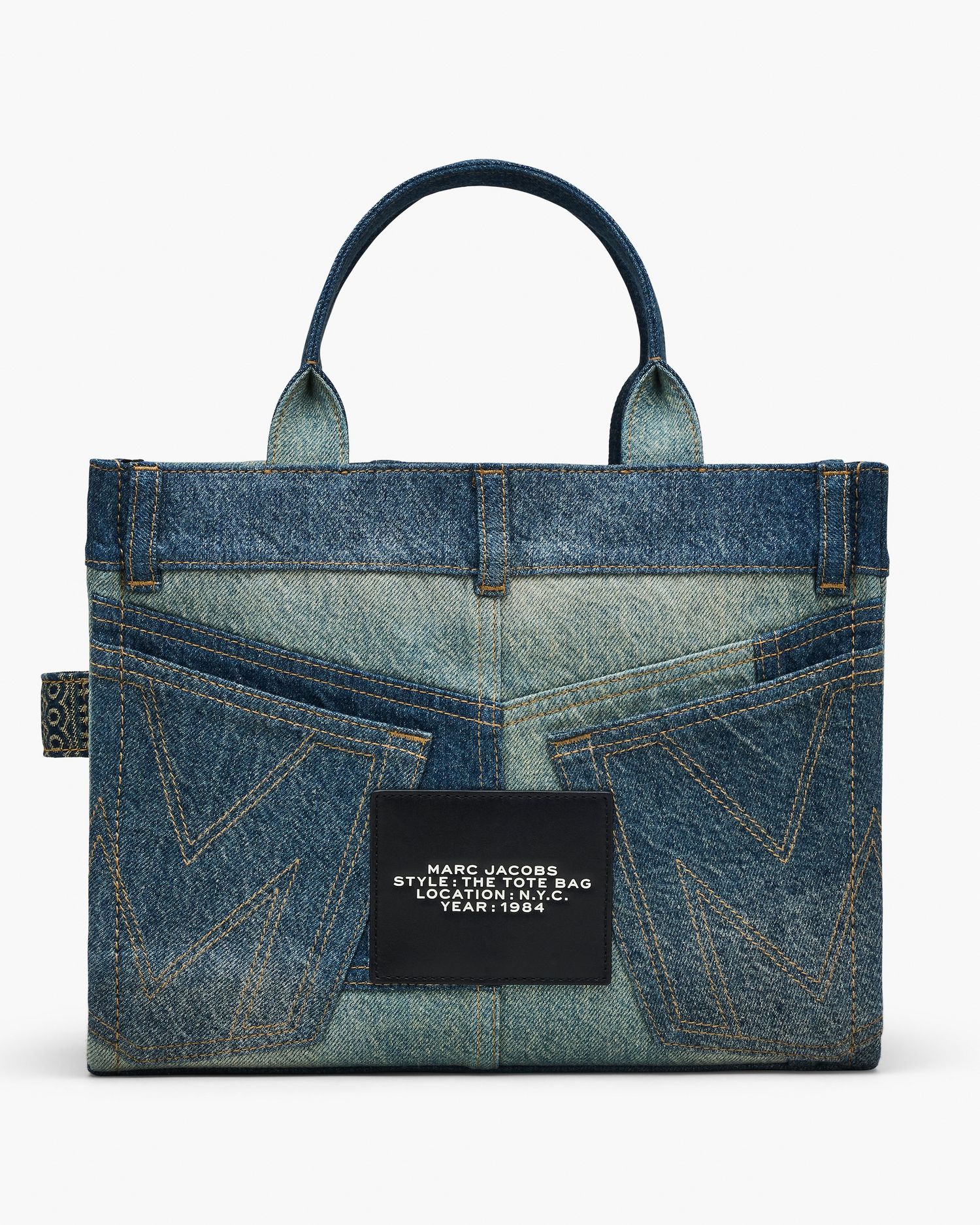 The Deconstructed Denim Medium Tote Bag | Marc Jacobs Outlet