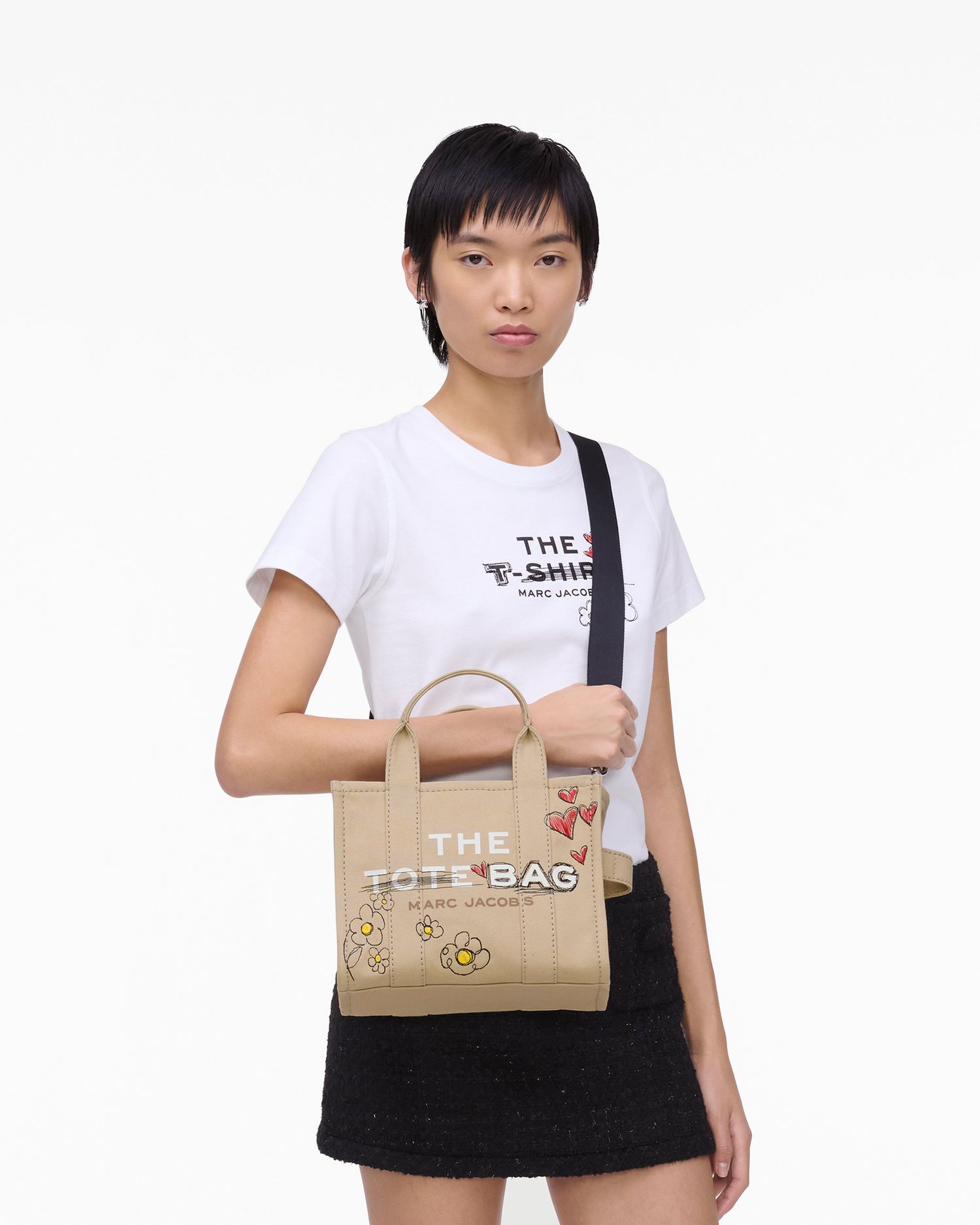 The Daisy Doodle Canvas Small Tote Bag | Marc Jacobs Outlet
