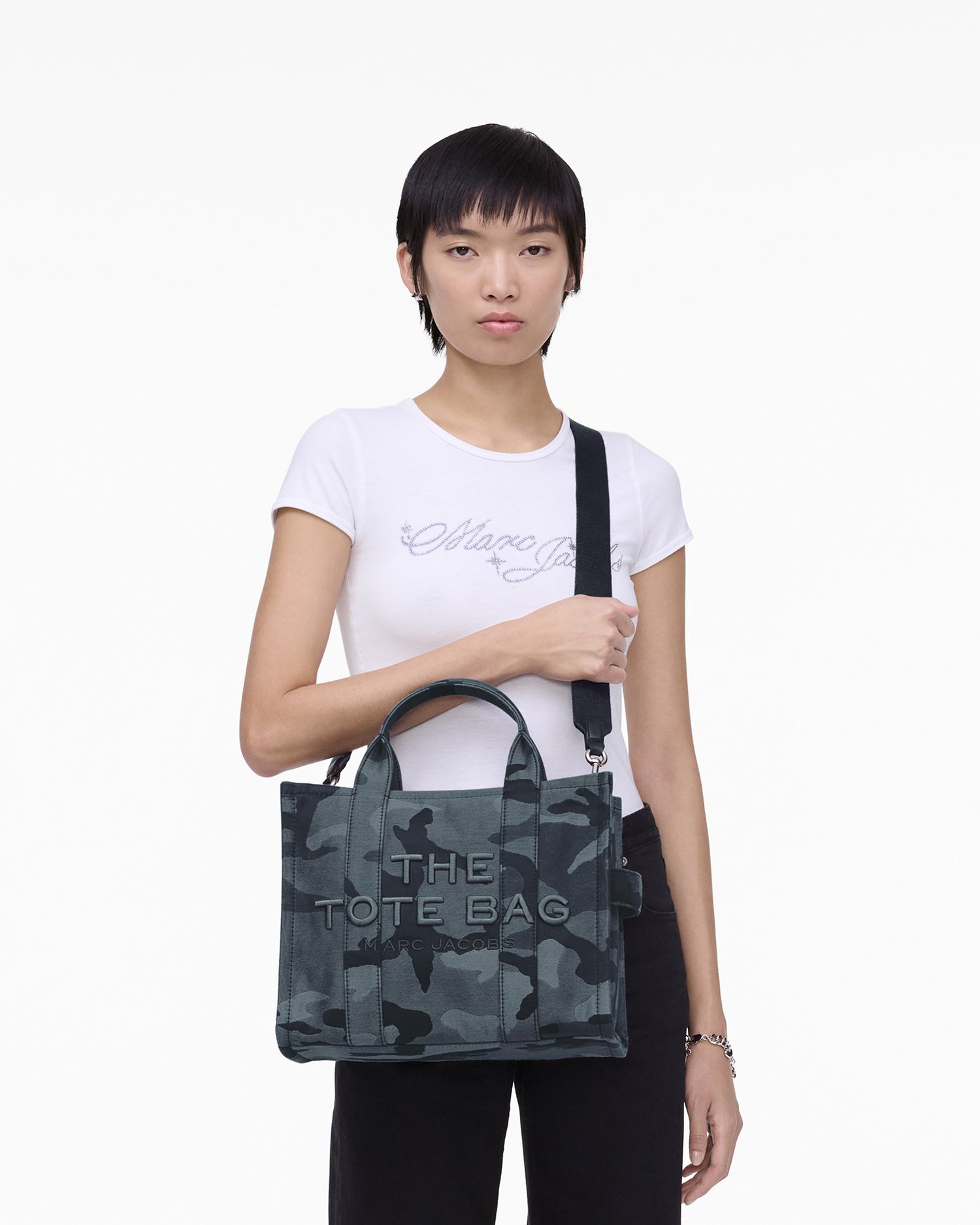 The Camo Jacquard Medium Tote Bag | Marc Jacobs Outlet