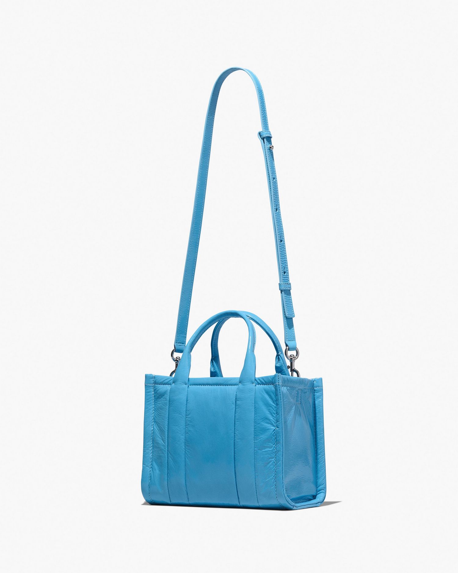 The Shiny Crinkle Leather Small Tote | Marc Jacobs Outlet