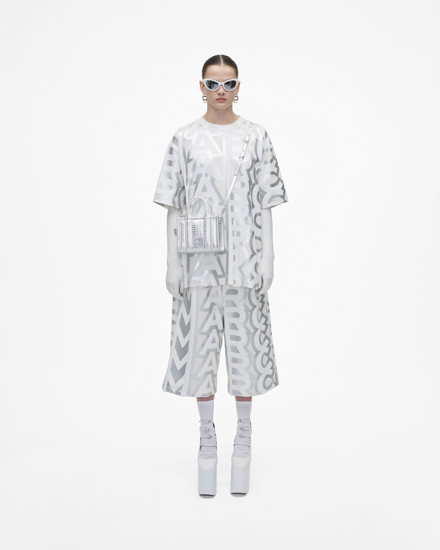 The Monogram Metallic Crossbody Tote Bag | Marc Jacobs Outlet