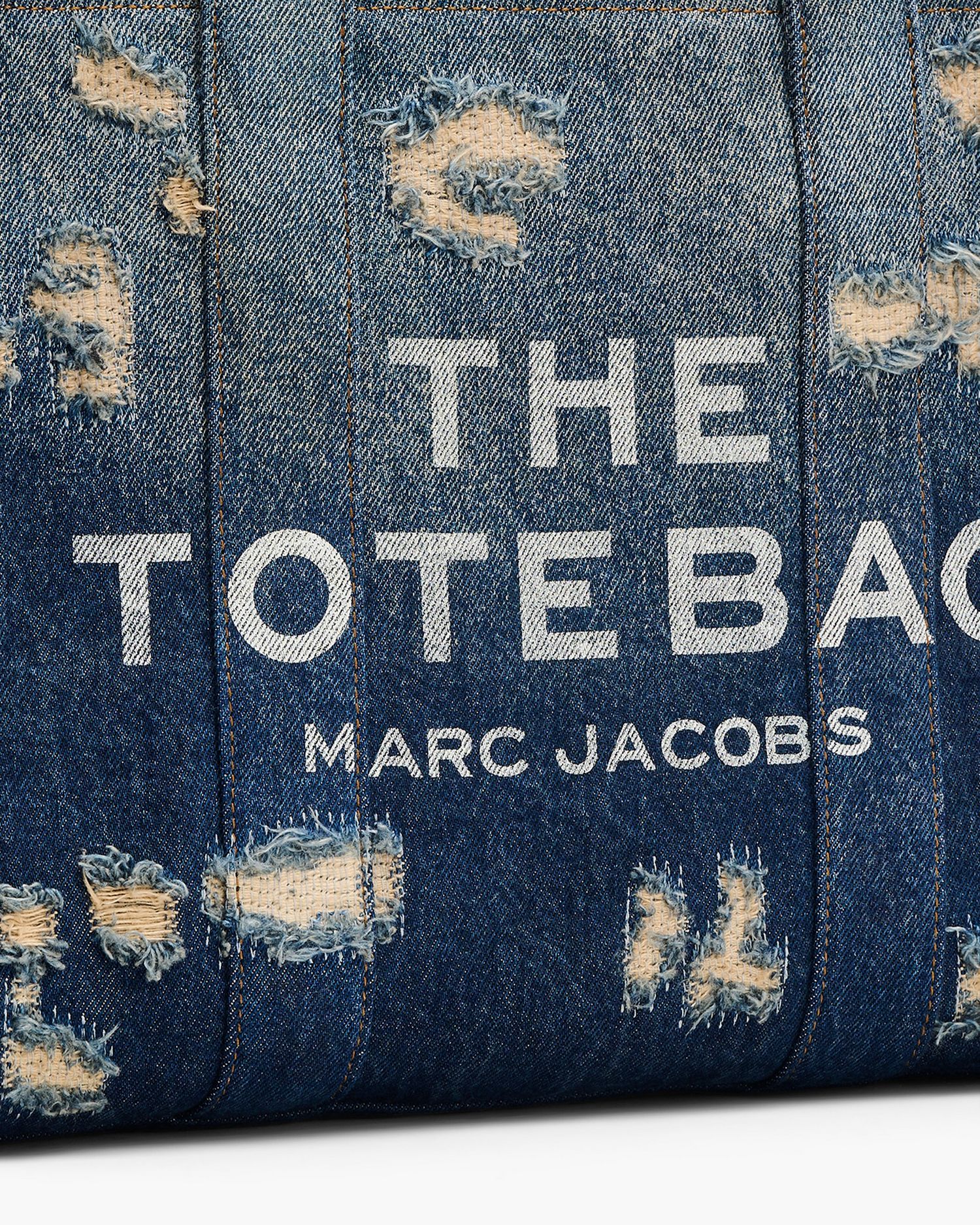 The Rip and Repair Denim Medium Tote Bag | Marc Jacobs Outlet
