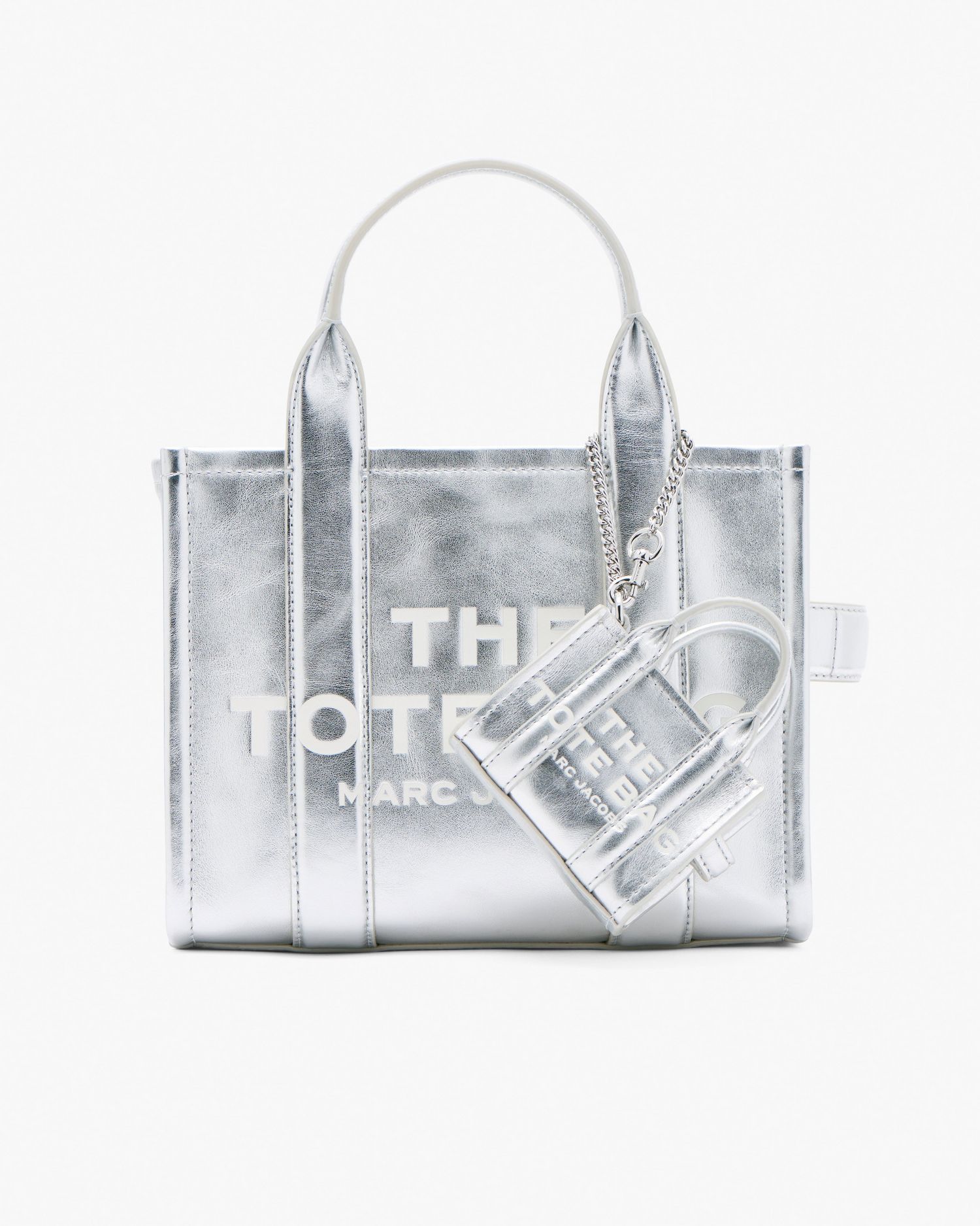 The Metallic Leather Nano Tote Charm | Marc Jacobs Outlet