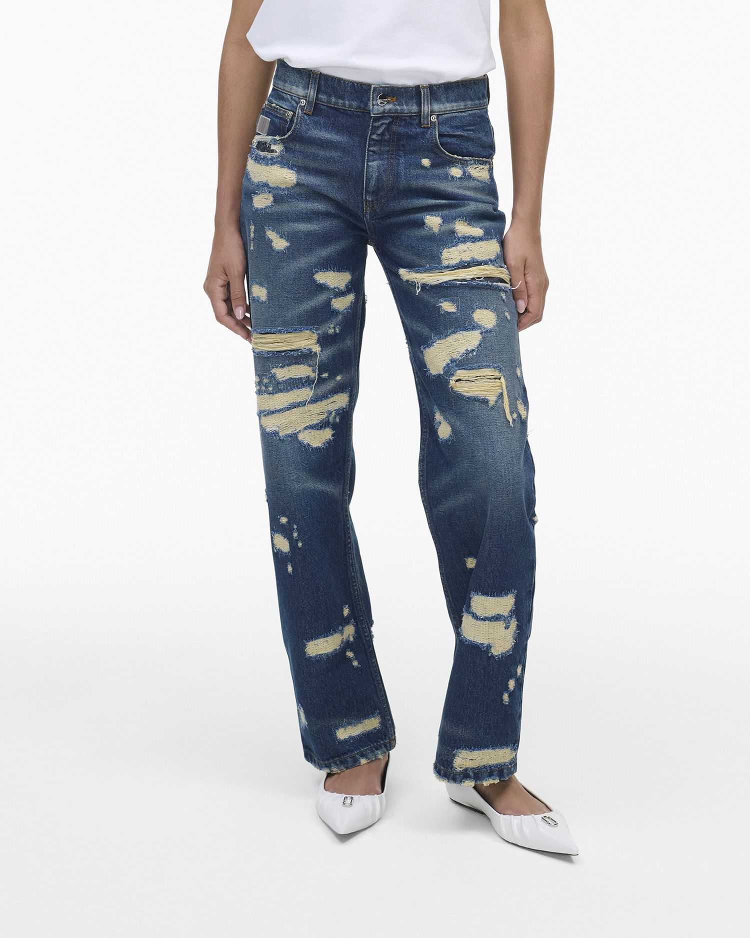 The Rip And Repair Straight Jean | Marc Jacobs Outlet