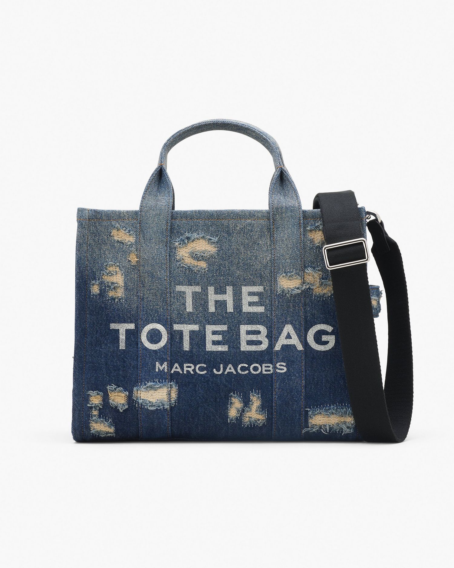 The Rip and Repair Denim Medium Tote Bag | Marc Jacobs Outlet