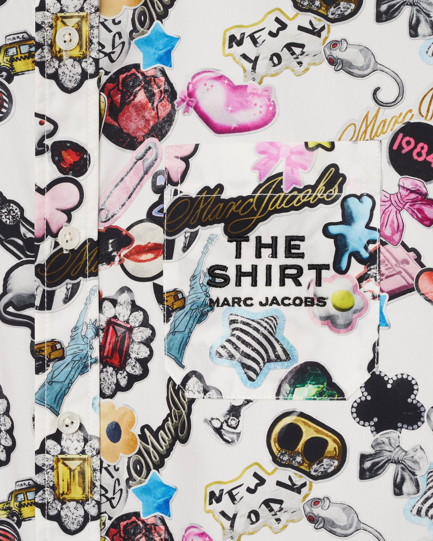 The Sticker Print Shirt | Marc Jacobs Outlet