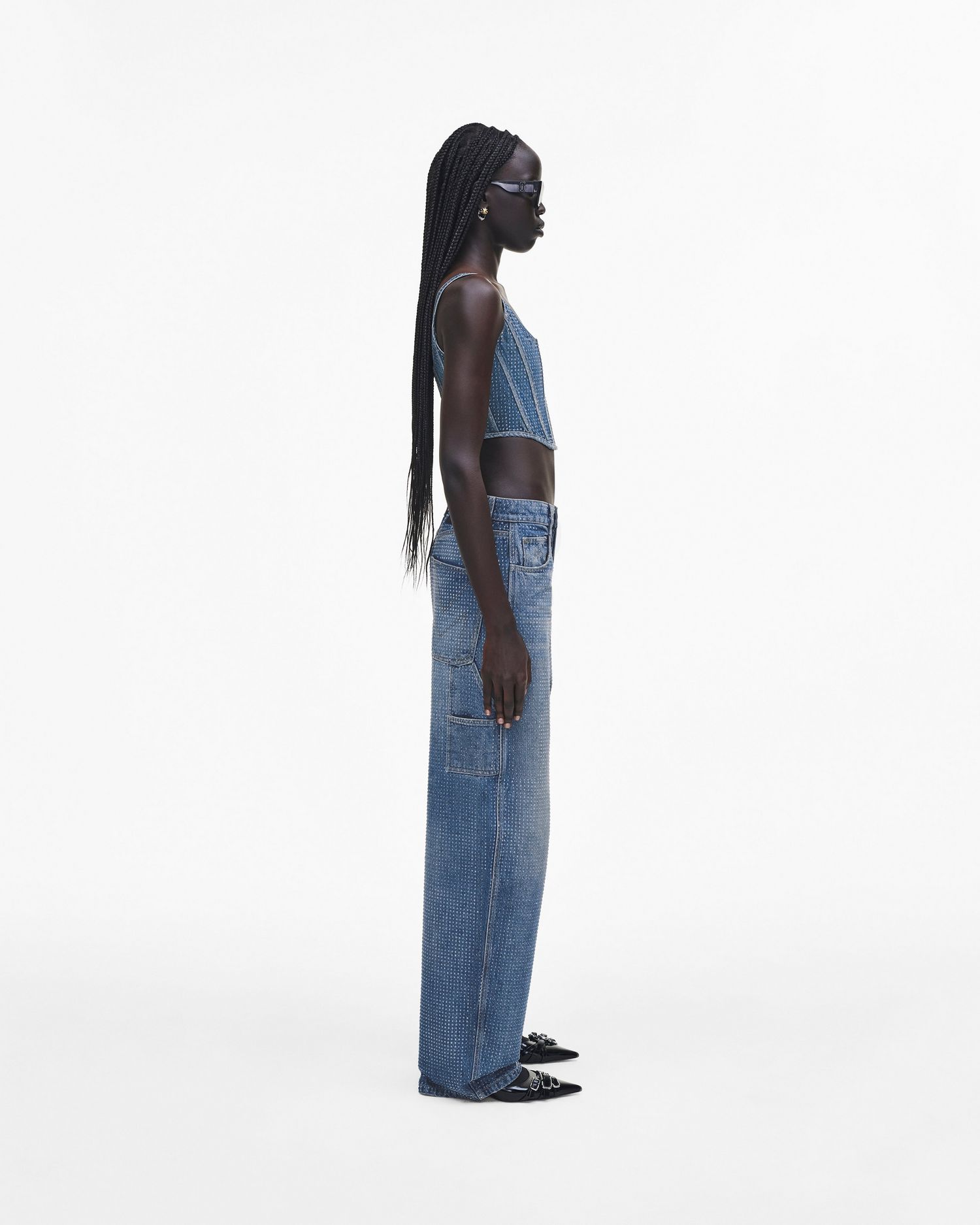 Crystal Denim Corset | Marc Jacobs Outlet