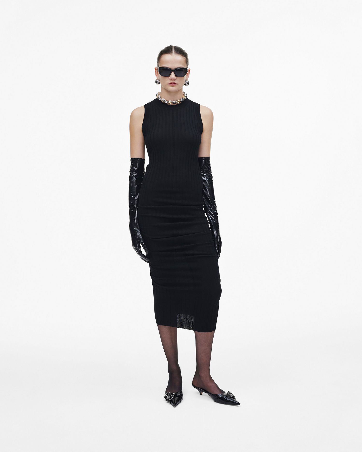 Fine Ribbed Merino Twisted Dress | Marc Jacobs Outlet