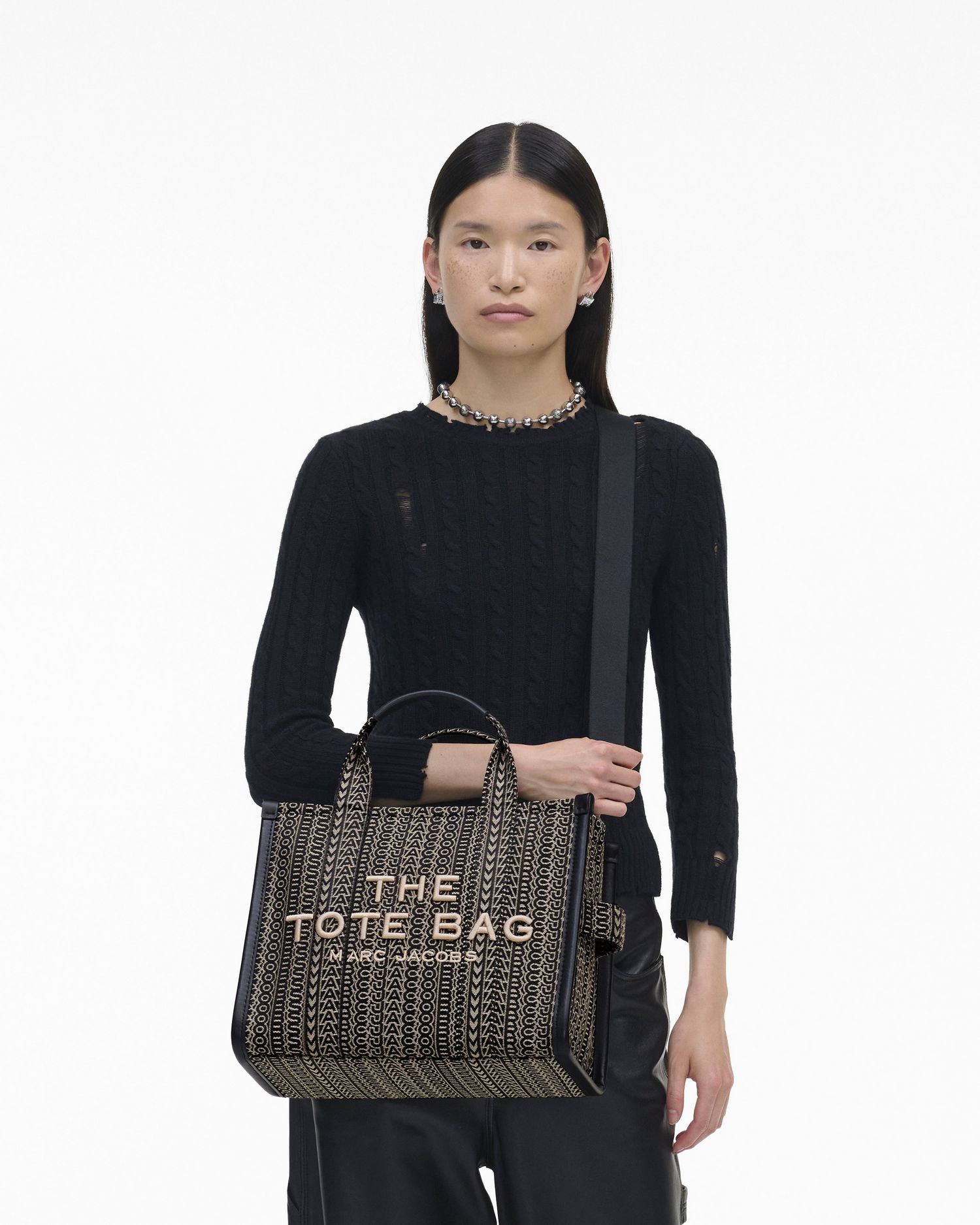 The Monogram Jacquard Medium Tote Bag | Marc Jacobs Outlet