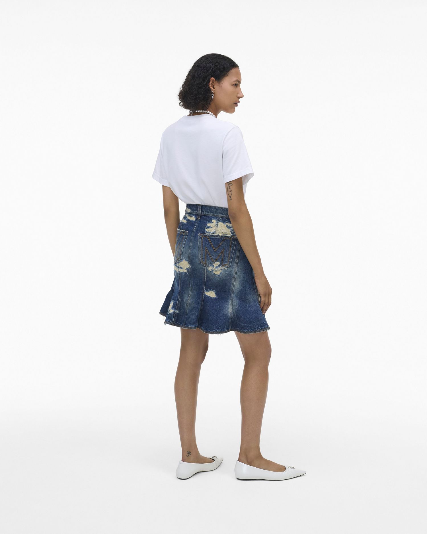The Rip And Repair Fluted Mini Skirt | Marc Jacobs Outlet