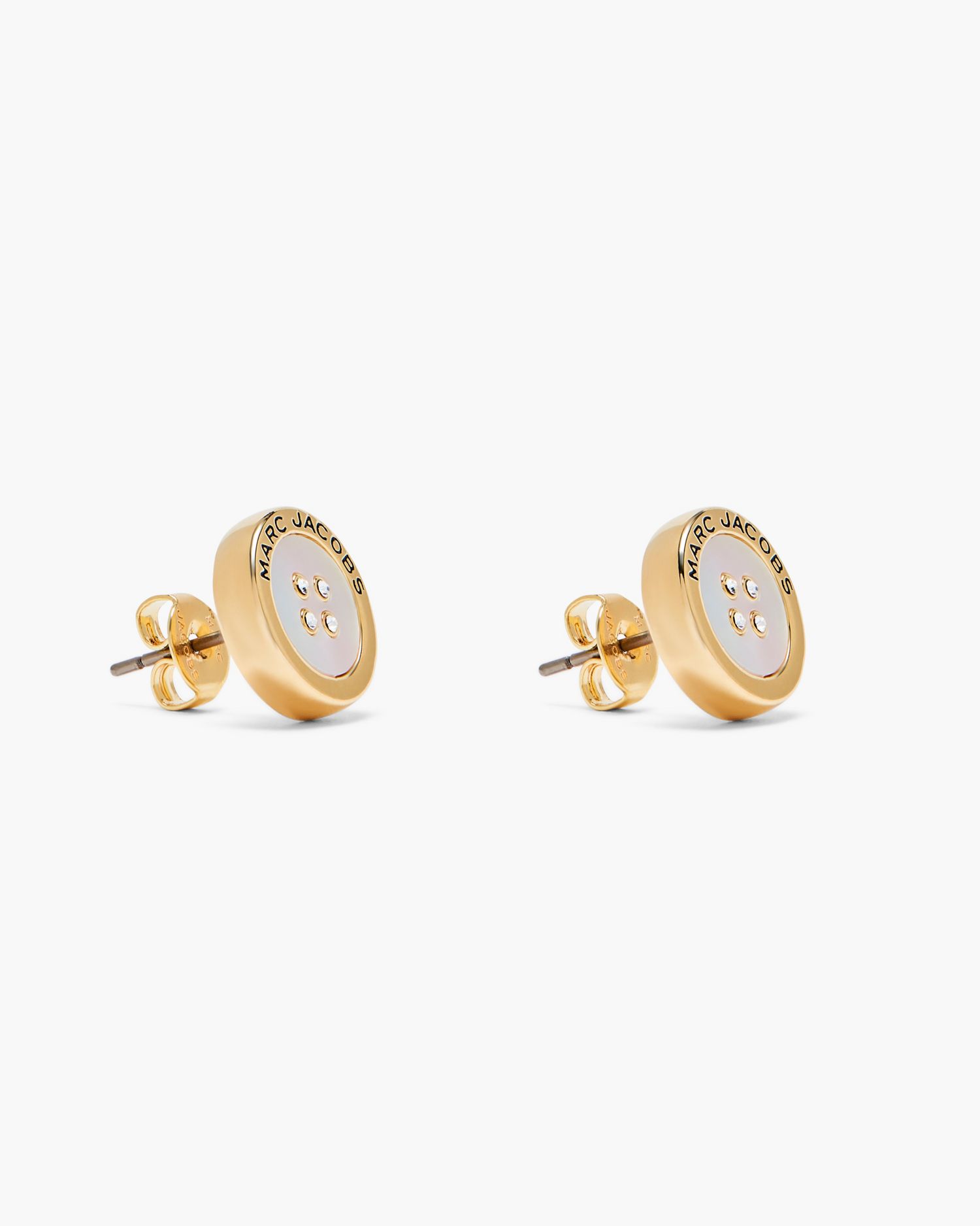 The Button Mother Of Pearl Stud Earrings | Marc Jacobs Outlet