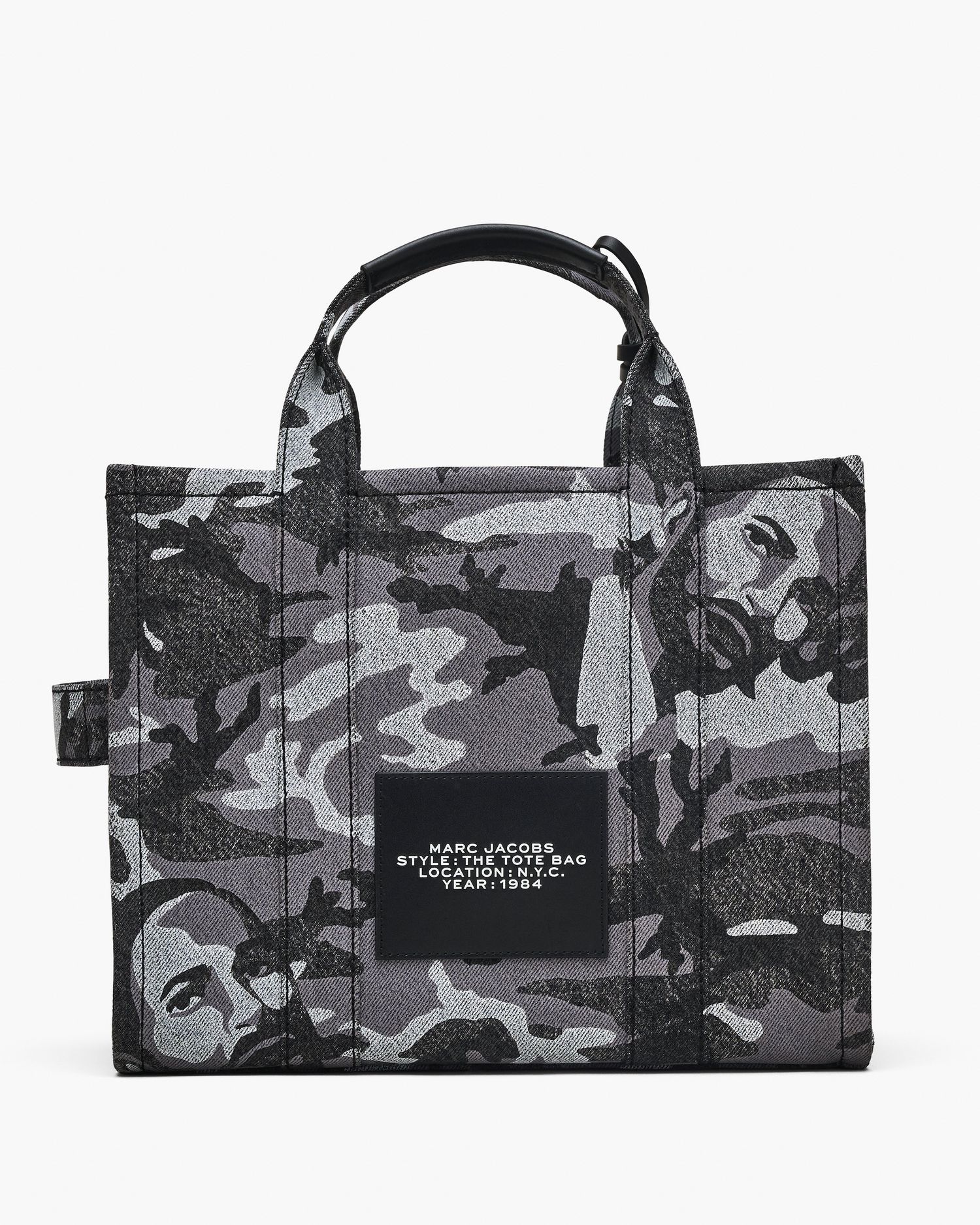 The Marc Camo Denim Medium Tote Bag | Marc Jacobs Outlet