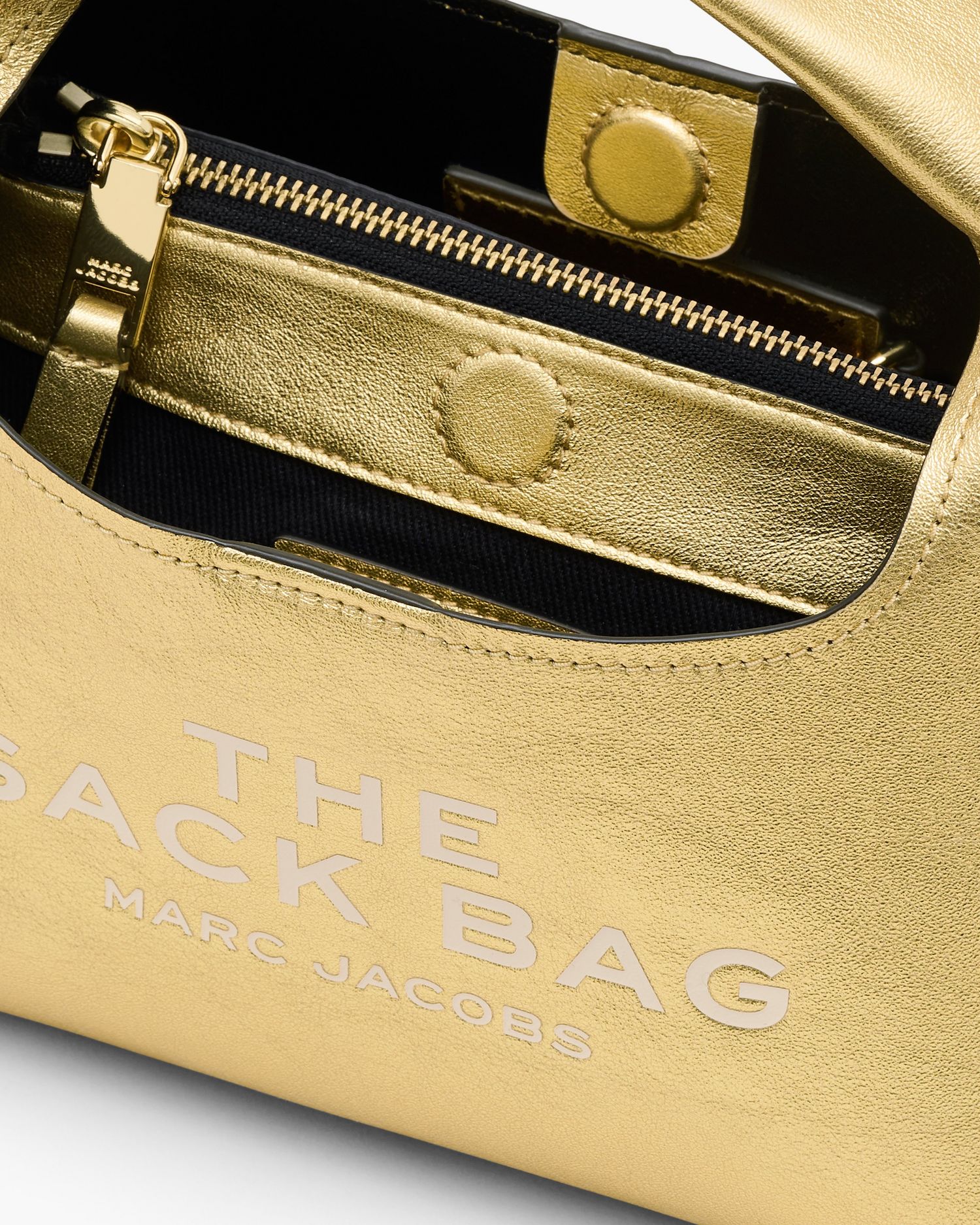 The Metallic Leather Mini Sack Bag | Marc Jacobs Outlet