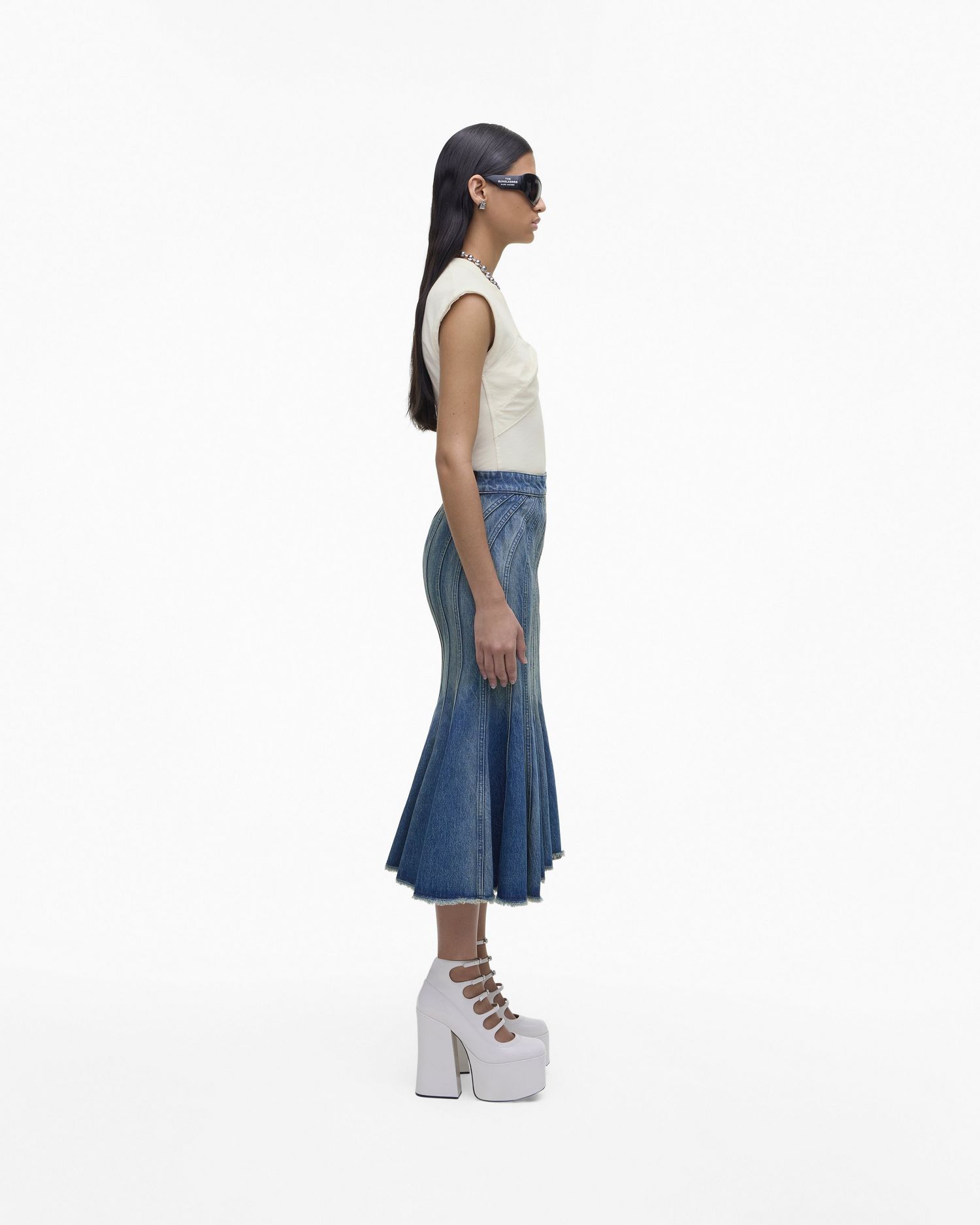 The Wave Denim Skirt | Marc Jacobs Outlet