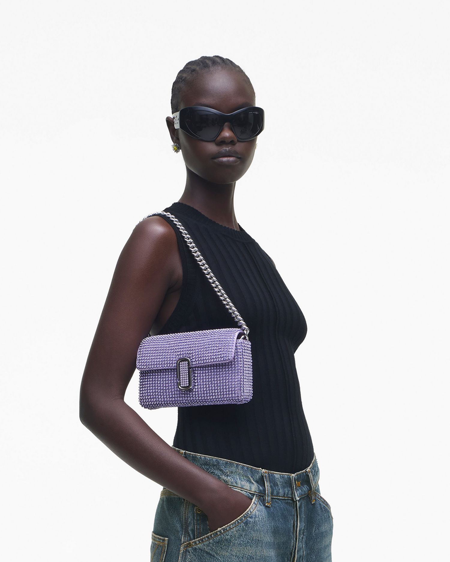 The Rhinestone J Marc Mini Shoulder Bag | Marc Jacobs Outlet