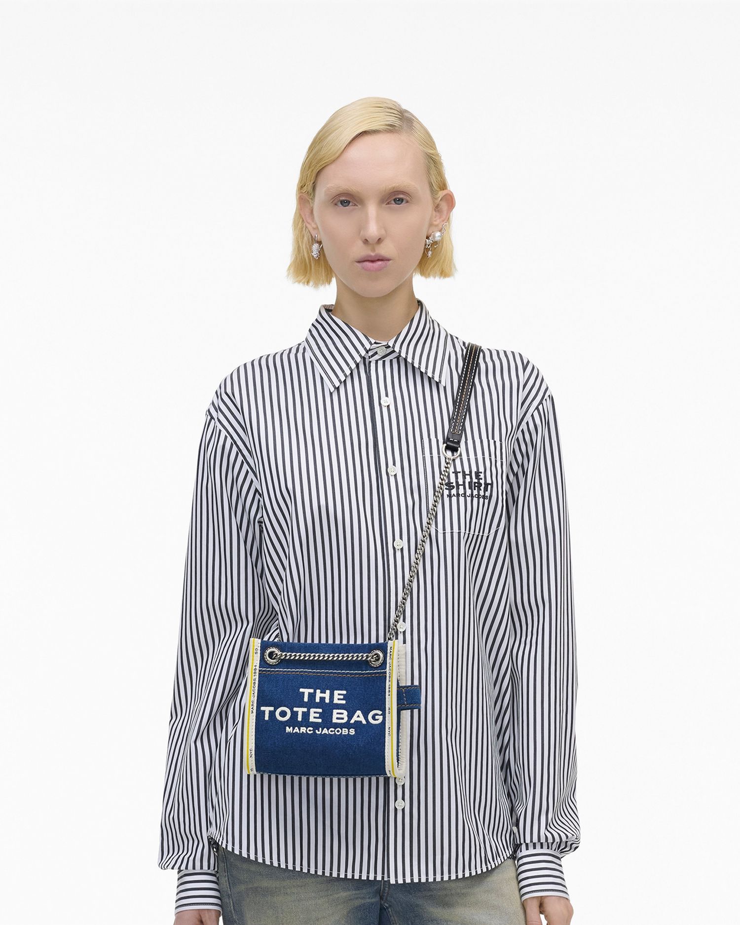 The Denim Chain Crossbody Tote Bag | Marc Jacobs Outlet