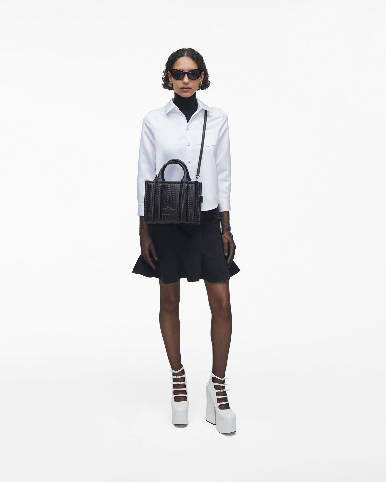 The Monogram Debossed Small Tote Bag | Marc Jacobs Outlet