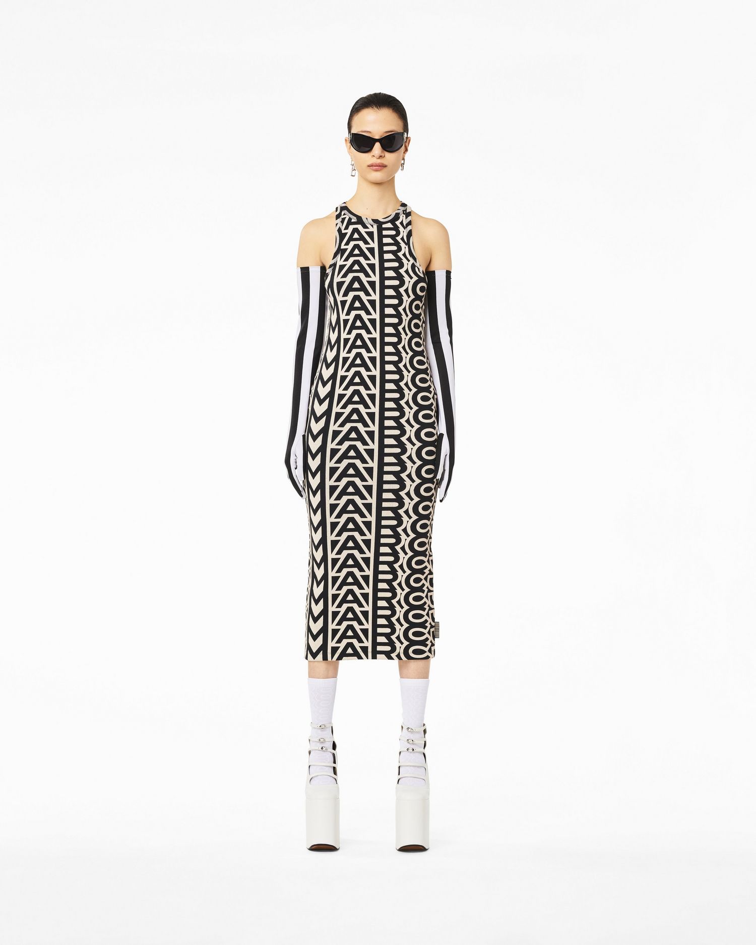 The Monogram Racer Rib Dress | Marc Jacobs Outlet