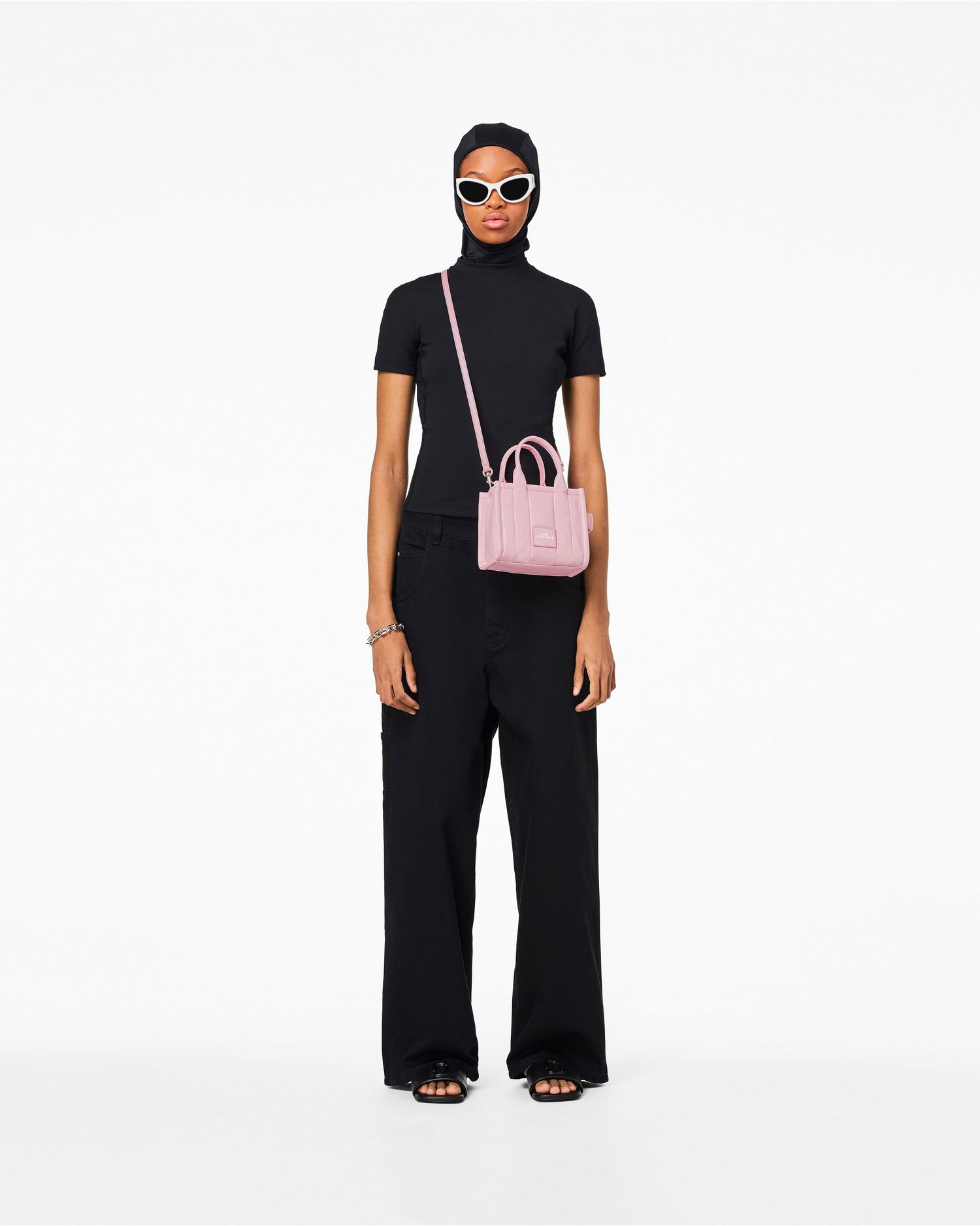 The Shiny Crinkle Leather Crossbody Tote | Marc Jacobs Outlet