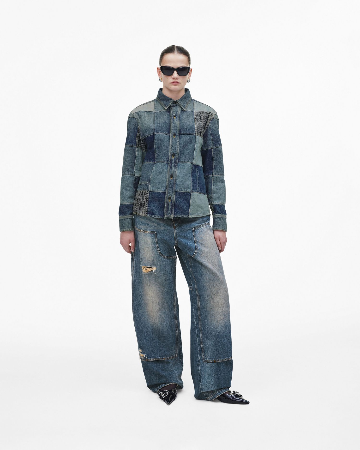 Patchwork Denim Shirt | Marc Jacobs Outlet