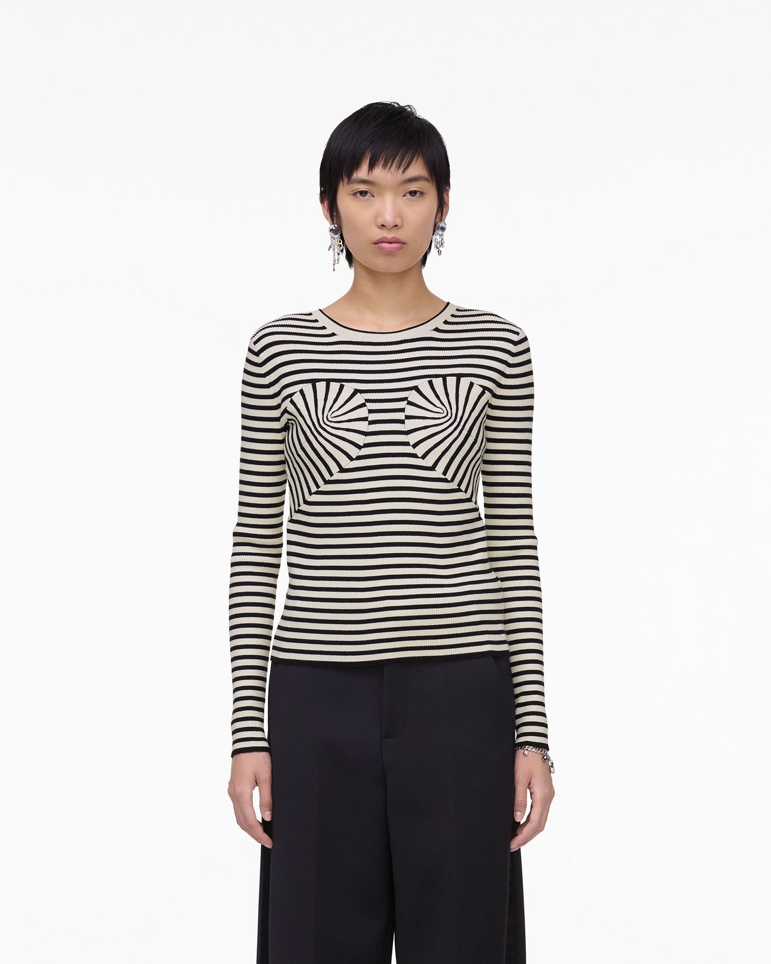 Seamed Up Knit Crewneck | Marc Jacobs Outlet