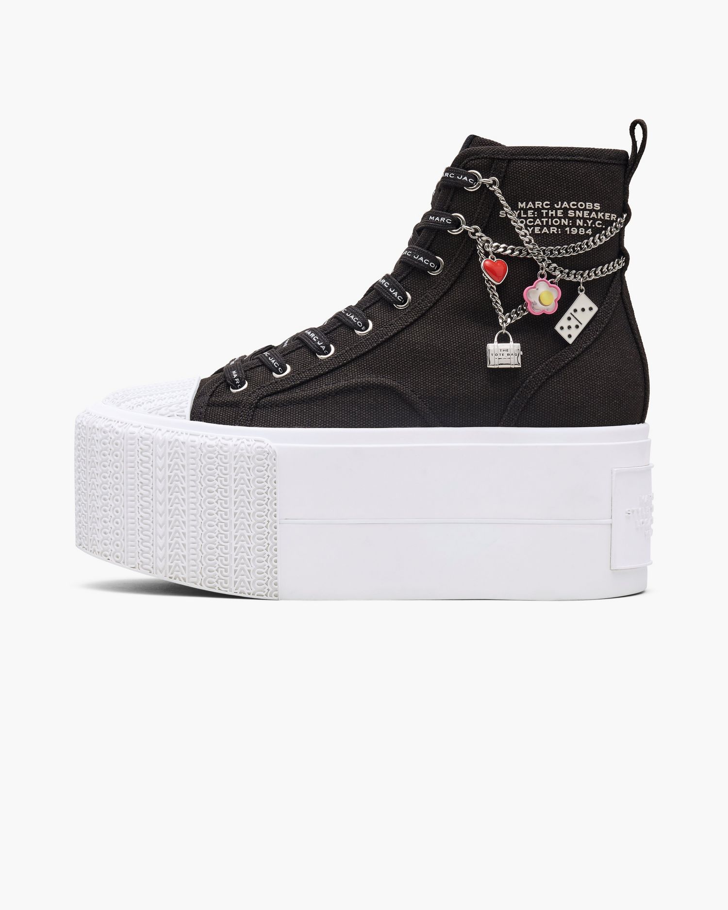 The Sticker Charm Platform High Top Sneaker | Marc Jacobs Outlet