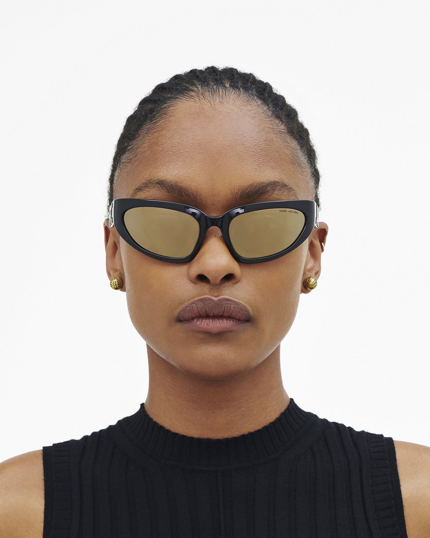 The Bold Logo Wrapped Mirrored Sunglasses | Marc Jacobs Outlet
