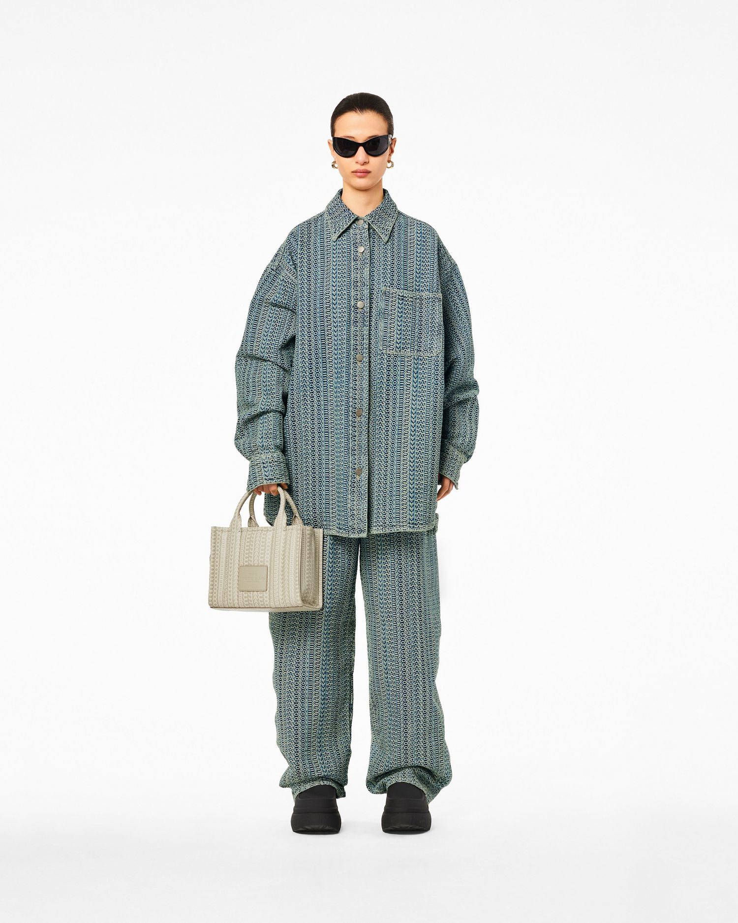 The Monogram Leather Small Tote Bag | Marc Jacobs Outlet