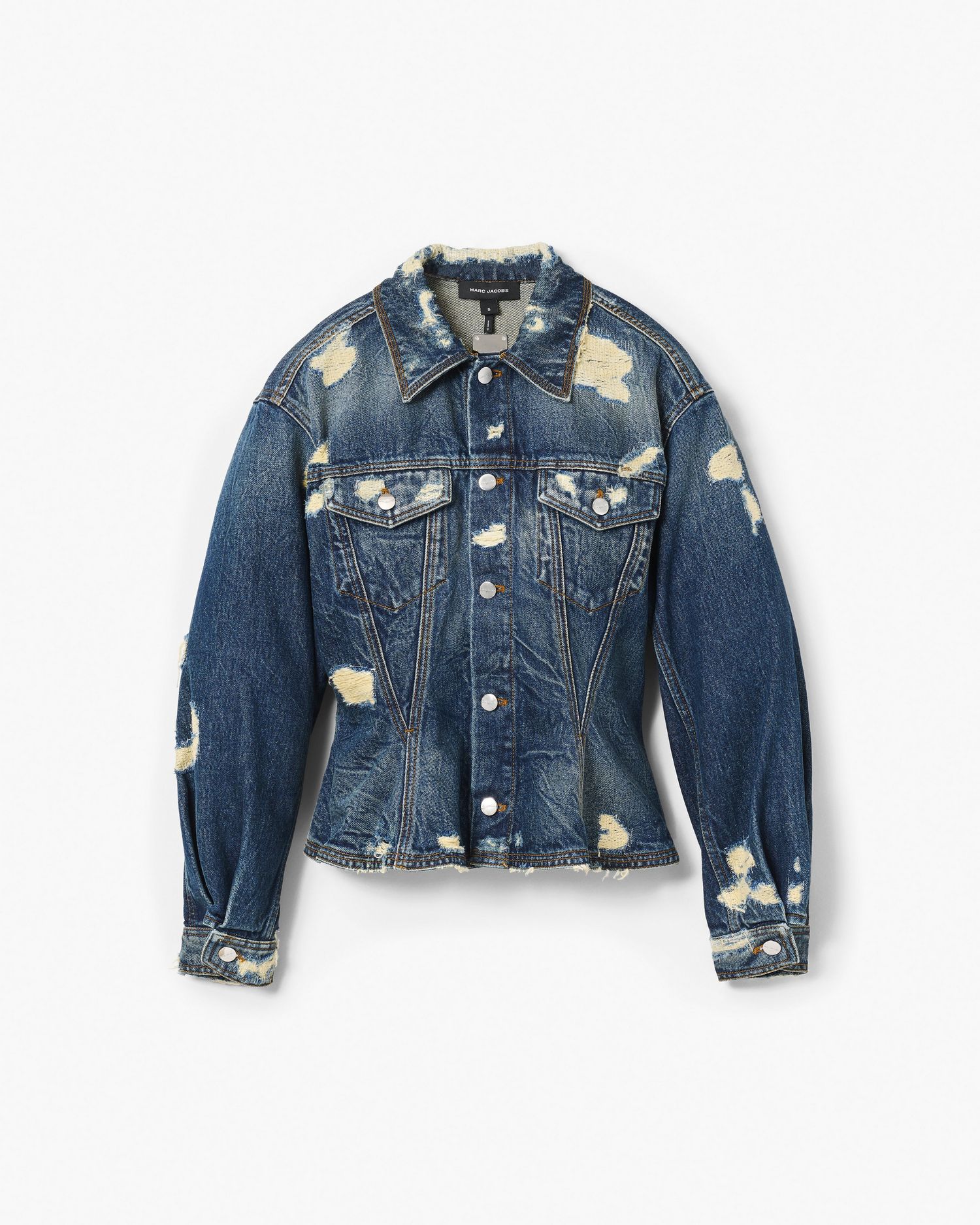 The Rip And Repair Fluted Denim Jacket | Marc Jacobs Outlet