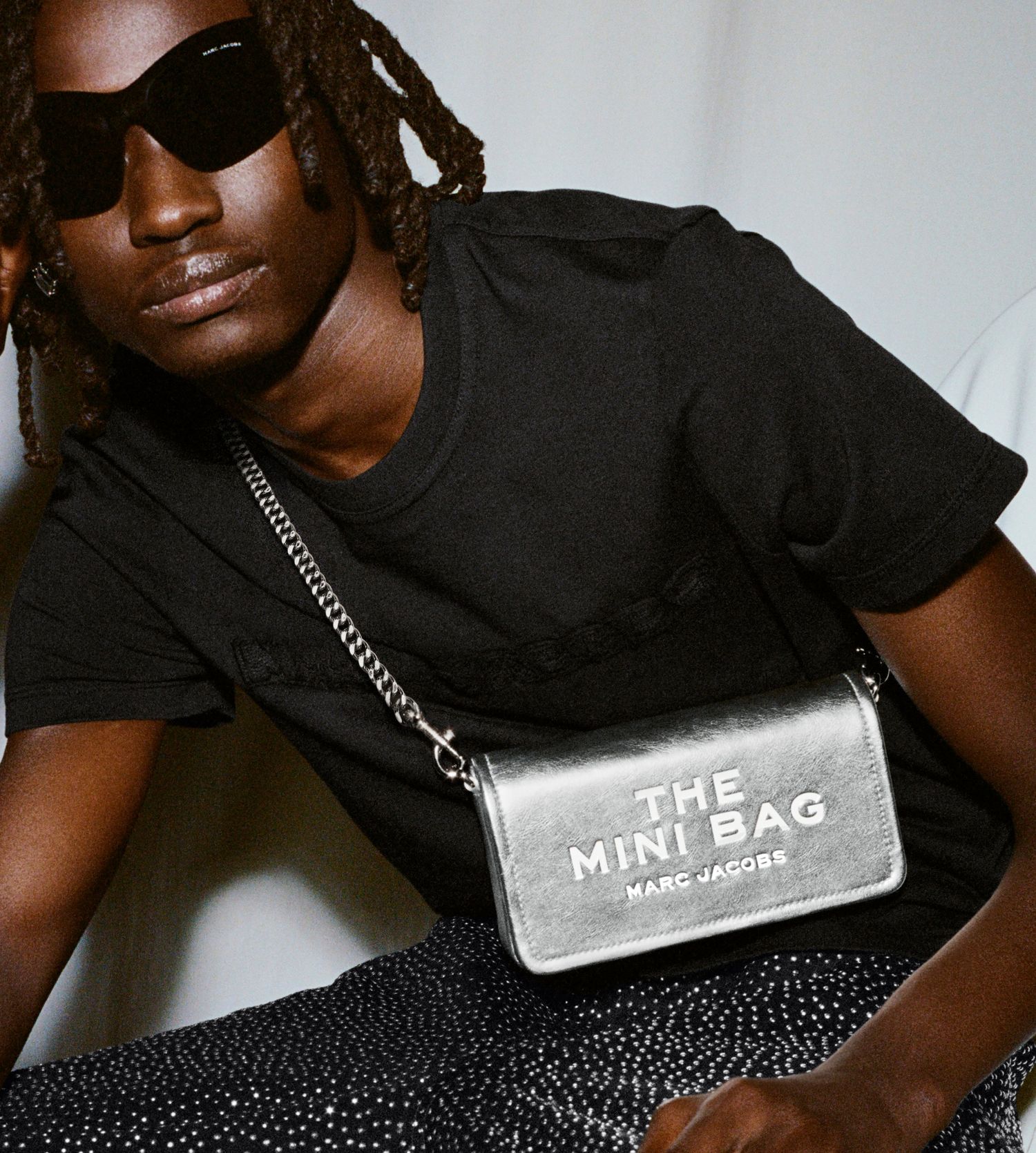 The Metallic Leather Chain Mini Bag | Marc Jacobs Outlet