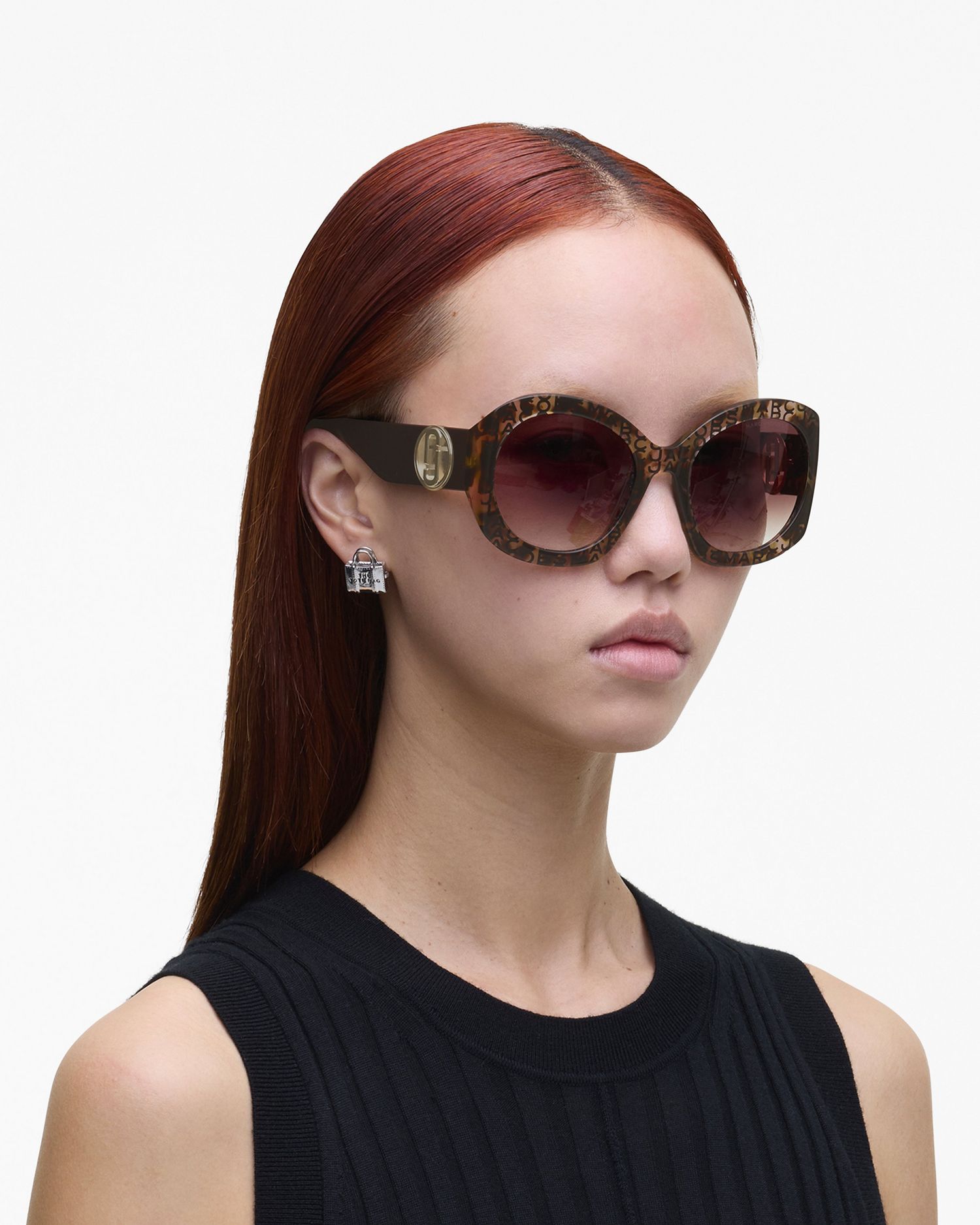 The J Marc Monogram Round Sunglasses | Marc Jacobs Outlet
