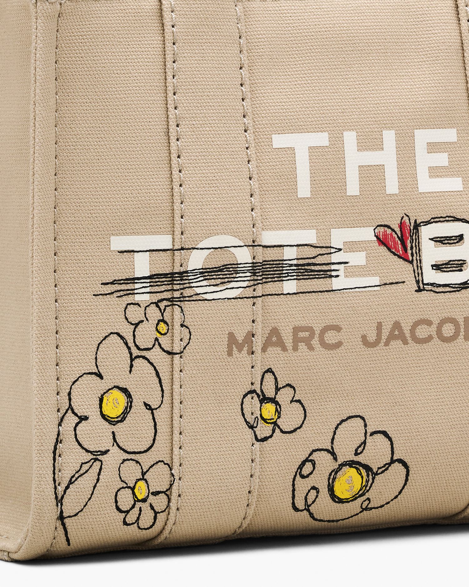 The Daisy Doodle Canvas Small Tote Bag | Marc Jacobs Outlet