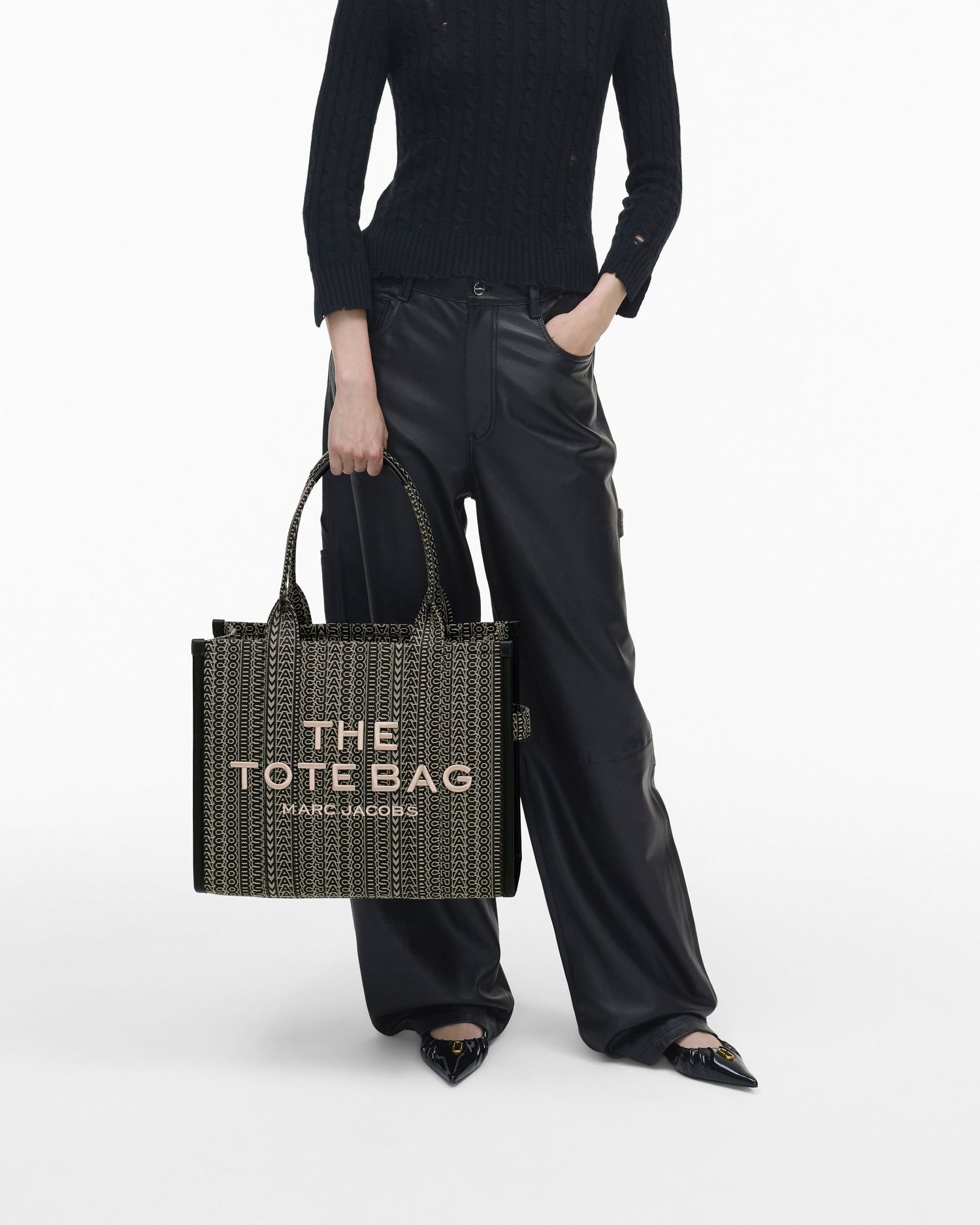 The Monogram Jacquard Large Tote Bag | Marc Jacobs Outlet
