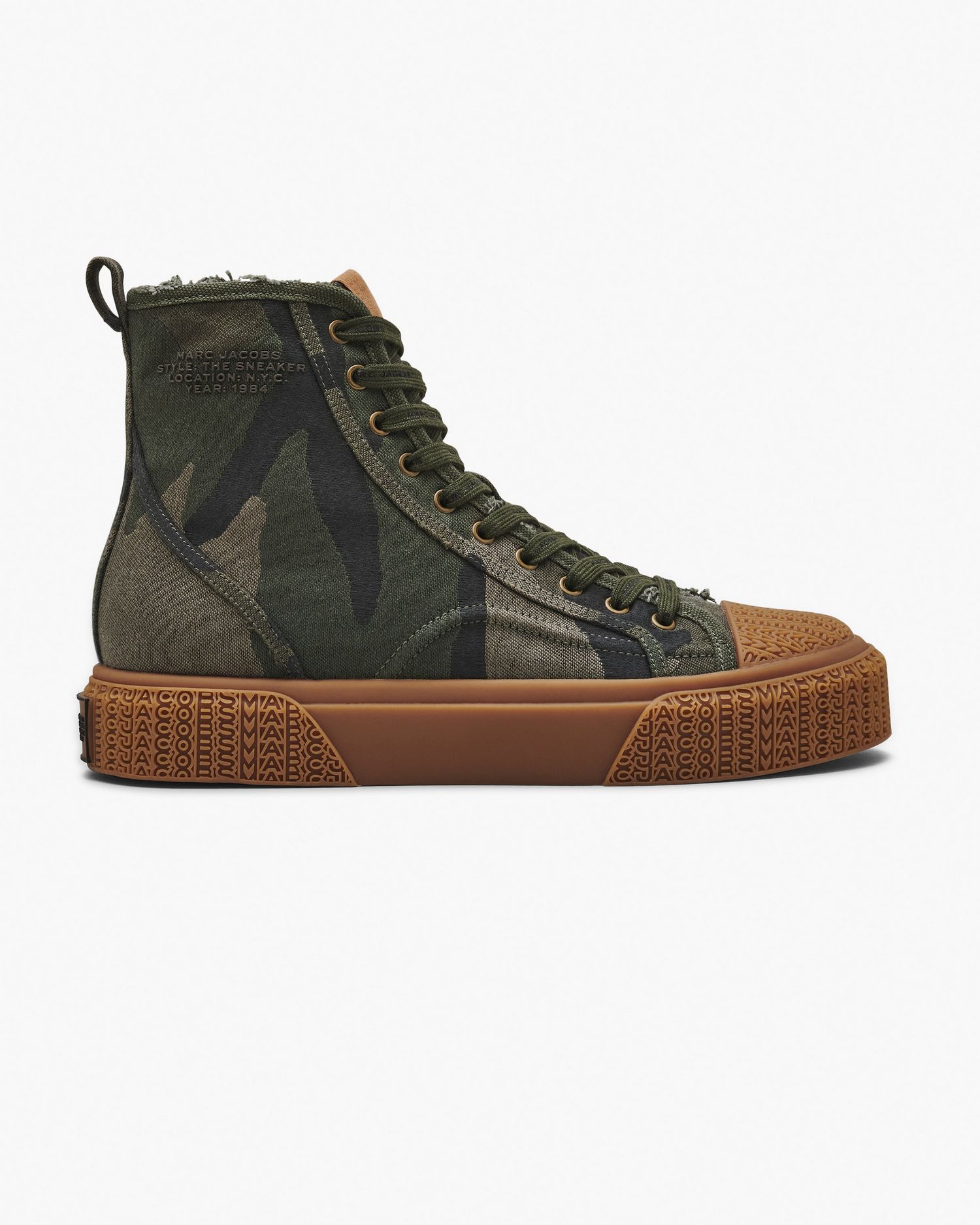 The Camo Jacquard High Top Sneaker | Marc Jacobs Outlet
