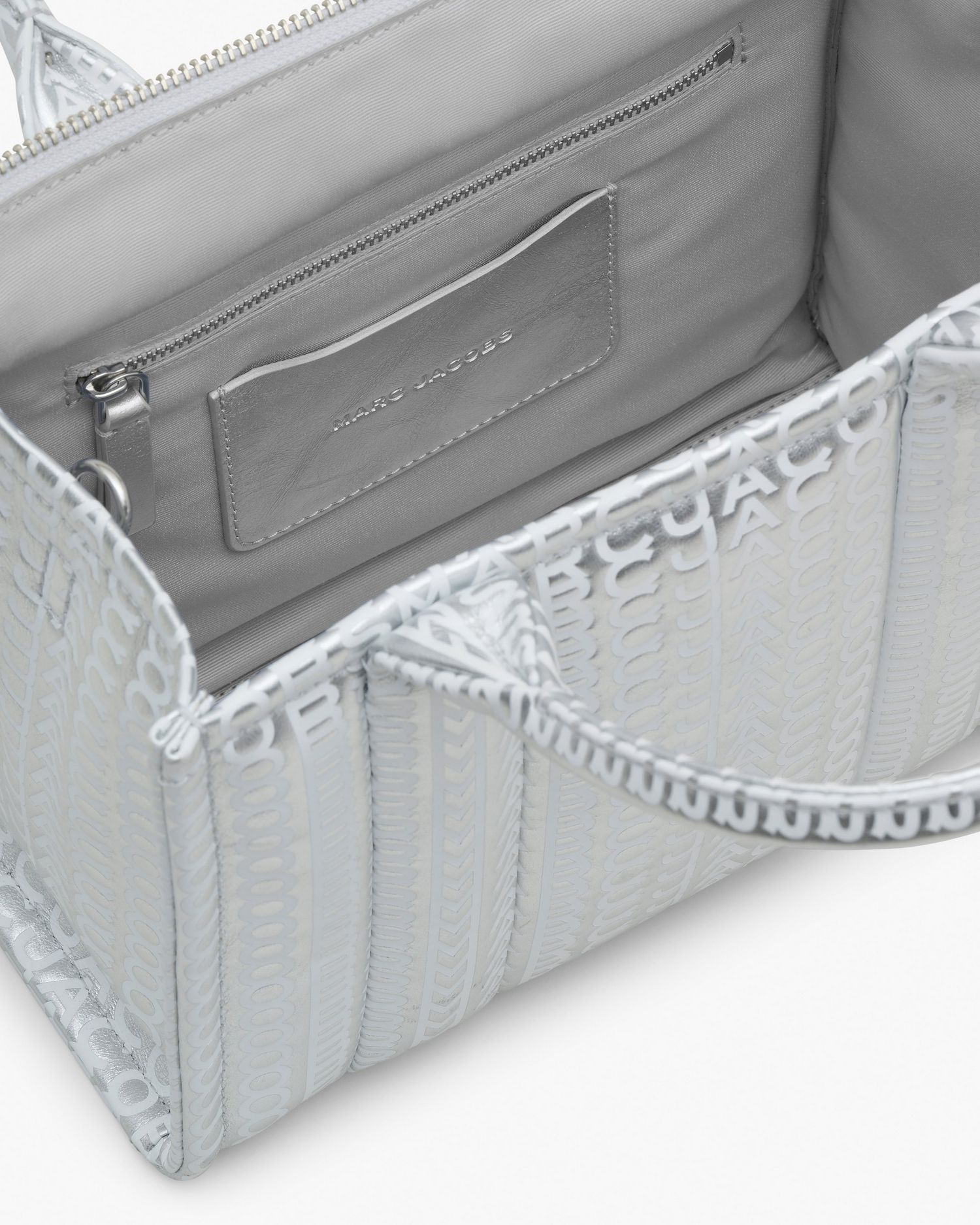 The Monogram Metallic Small Tote Bag | Marc Jacobs Outlet