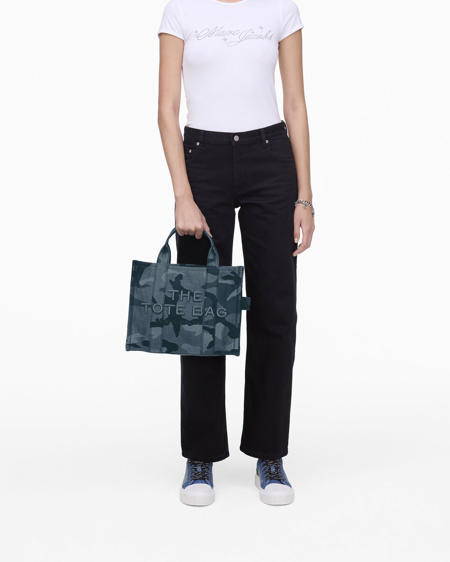 The Camo Jacquard Medium Tote Bag | Marc Jacobs Outlet