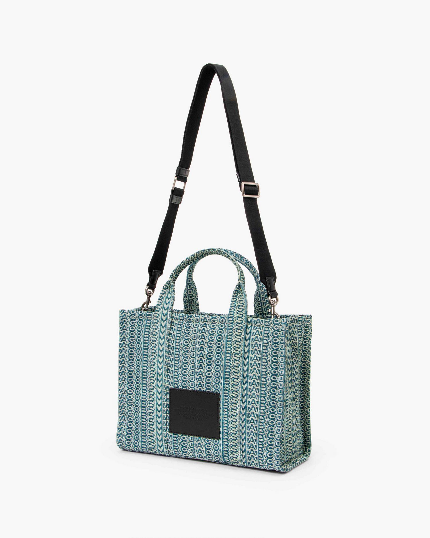 The Washed Monogram Denim Medium Tote Bag | Marc Jacobs Outlet