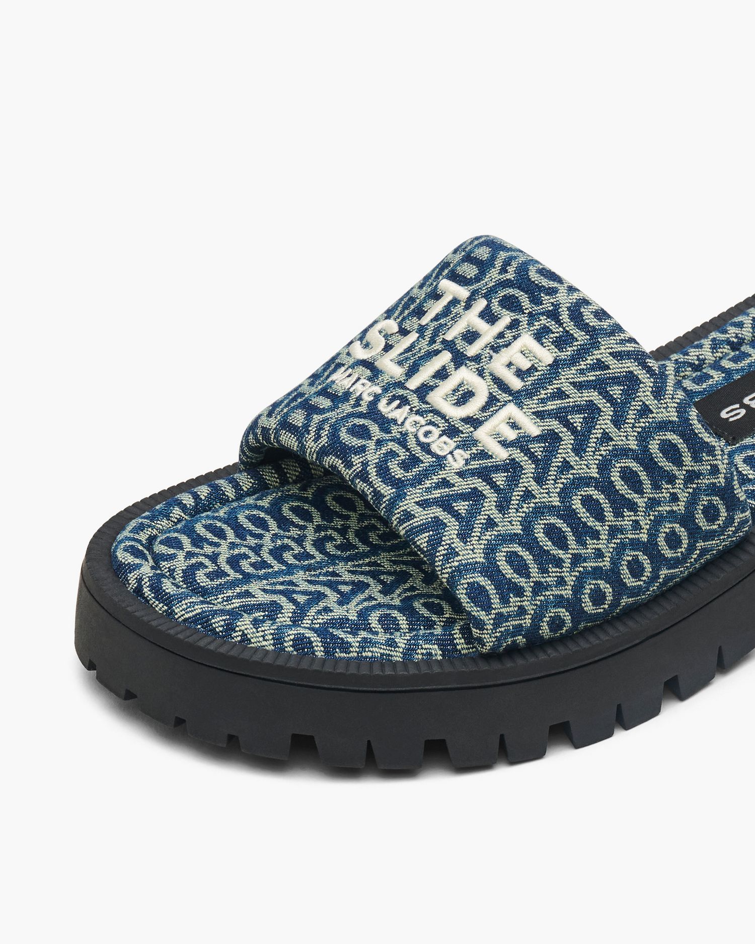 The Denim Monogram Lug Sole Slide | Marc Jacobs Outlet
